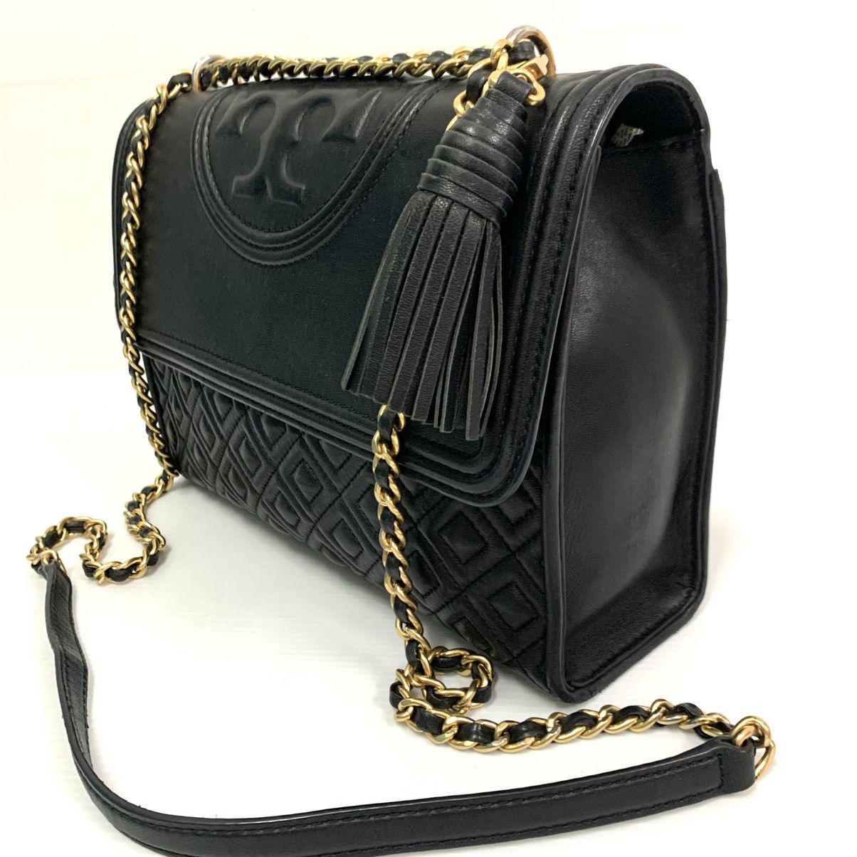 Tory Burch Tory Burch Leather Chain Shoulder Bag Size ONE SIZE - 6 Thumbnail