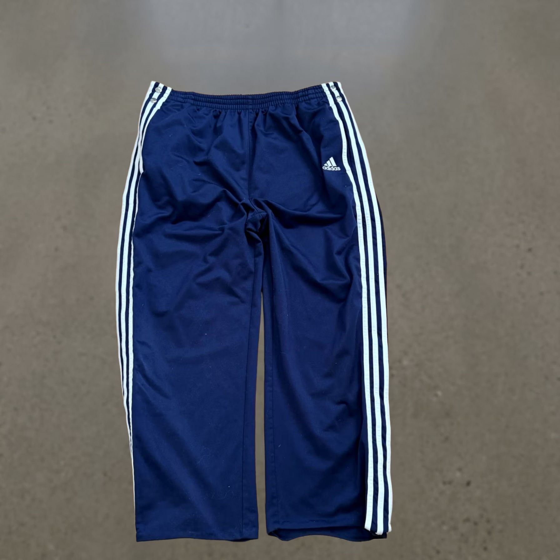Adidas × Vintage 90s Adidas Adibreak Snap Track Pants Stripe Big 