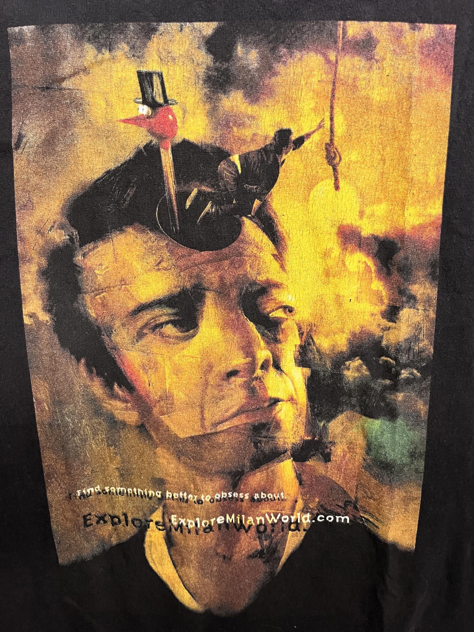 Fruit Of The Loom VTG Dave Mckean Art T-shirt Explore Milan World Art Tee -L Size US L / EU 52-54 / 3 - 3 Thumbnail