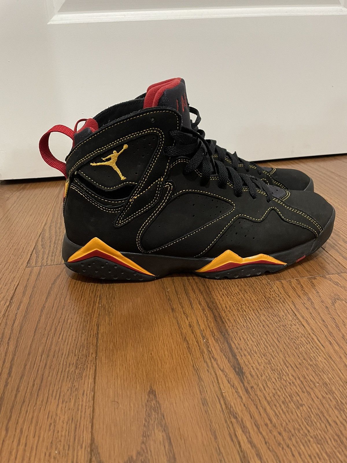 image of Jordan Brand 7 Citrus Shoes in Black, Men's (Size 10)