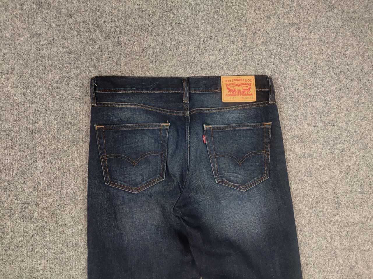 Levi's Levis 511 Faded Denim dark wash Slim Fit jeans Vintage Style Size US 32 / EU 48 - 6 Thumbnail
