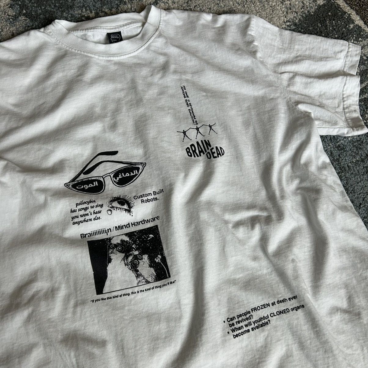 Brain Dead 2020 ARABiC BRAiN DEATH TEE DYSTOPiAN CYBERPUNK RAVE COLLAGE Size US XL / EU 56 / 4 - 2 Thumbnail