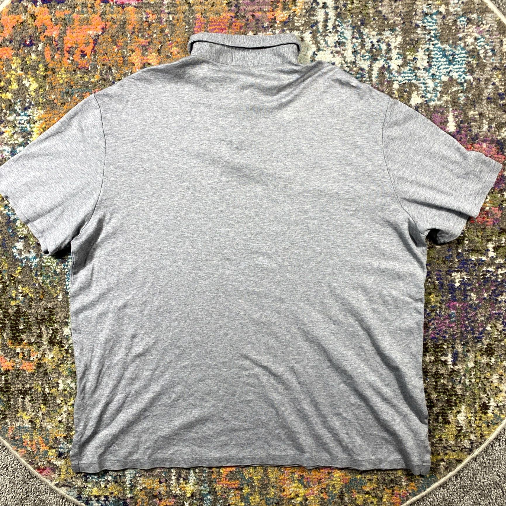 Polo Ralph Lauren Polo Ralph Lauren Polo Shirt Mens XL Gray Classic Fit Cotton Knit Small Pony Size US XL / EU 56 / 4 - 2 Thumbnail