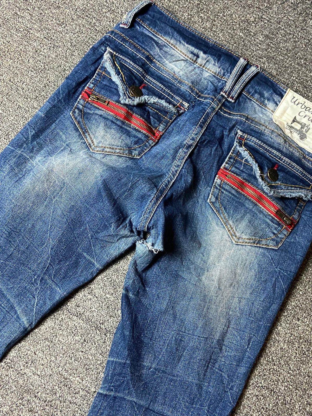 Japanese Brand × Vintage Vintage Urban Crush Distressed Denim Jeans (122) Size US 29 - 3 Thumbnail