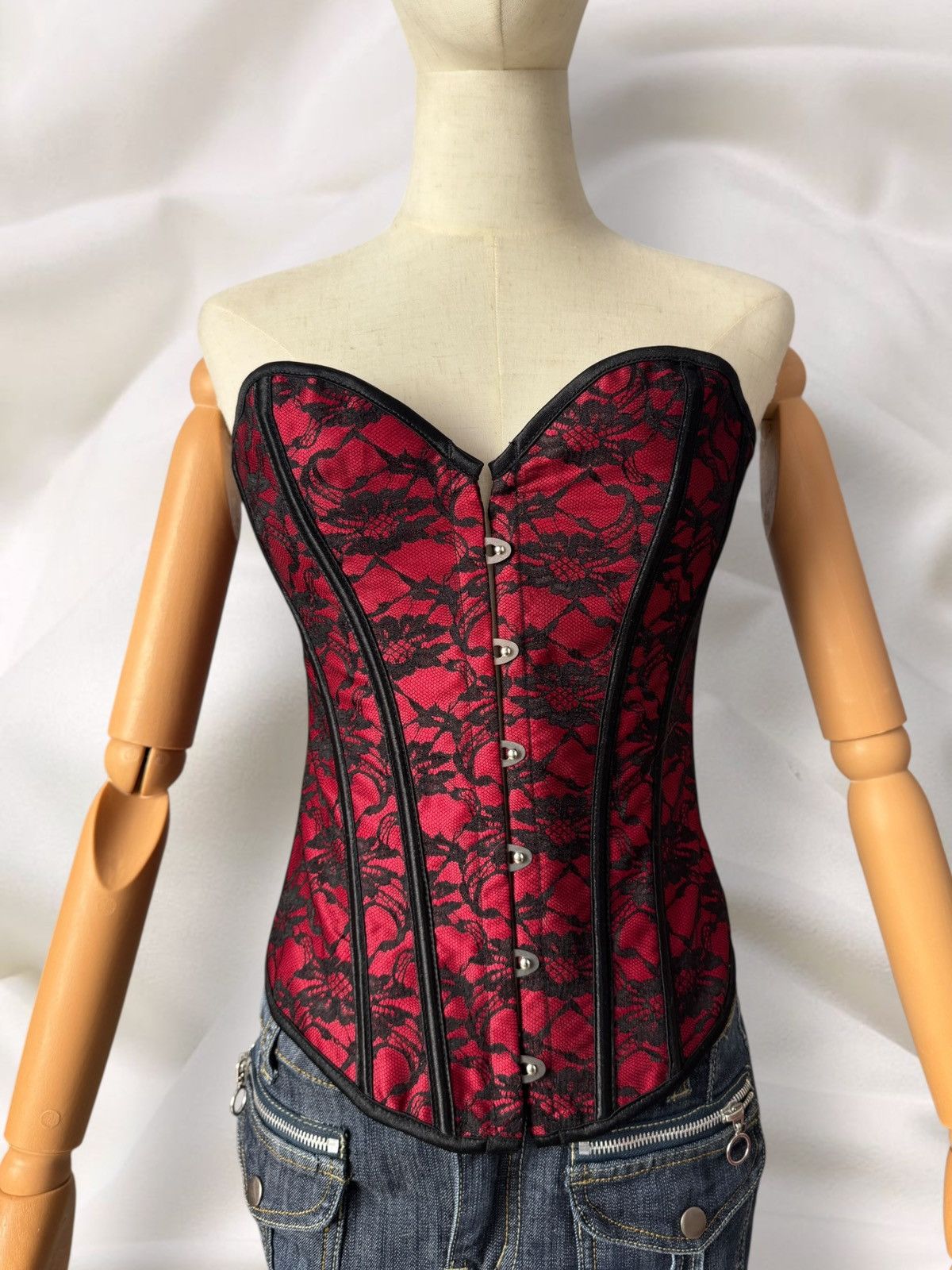 Hysteric Glamour Romantic Y2K Super Sexy Vintage Lace Corset Top Size S / US 4 / IT 40 - 1 Thumbnail