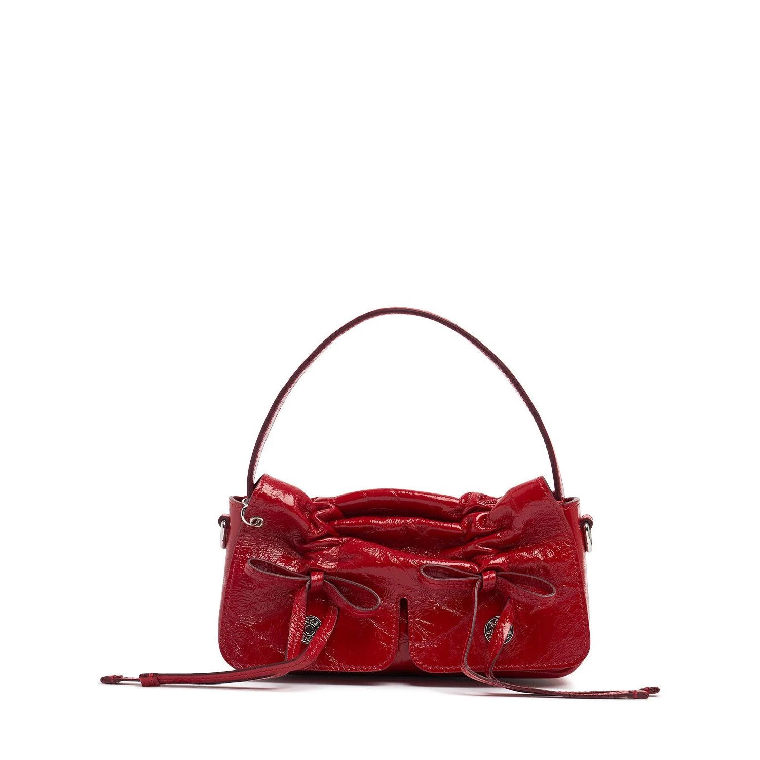Acne Studios ACNE STUDIOS Multipocket Micro Red Leather Top Handle Bag Ne Size ONE SIZE - 1 Thumbnail