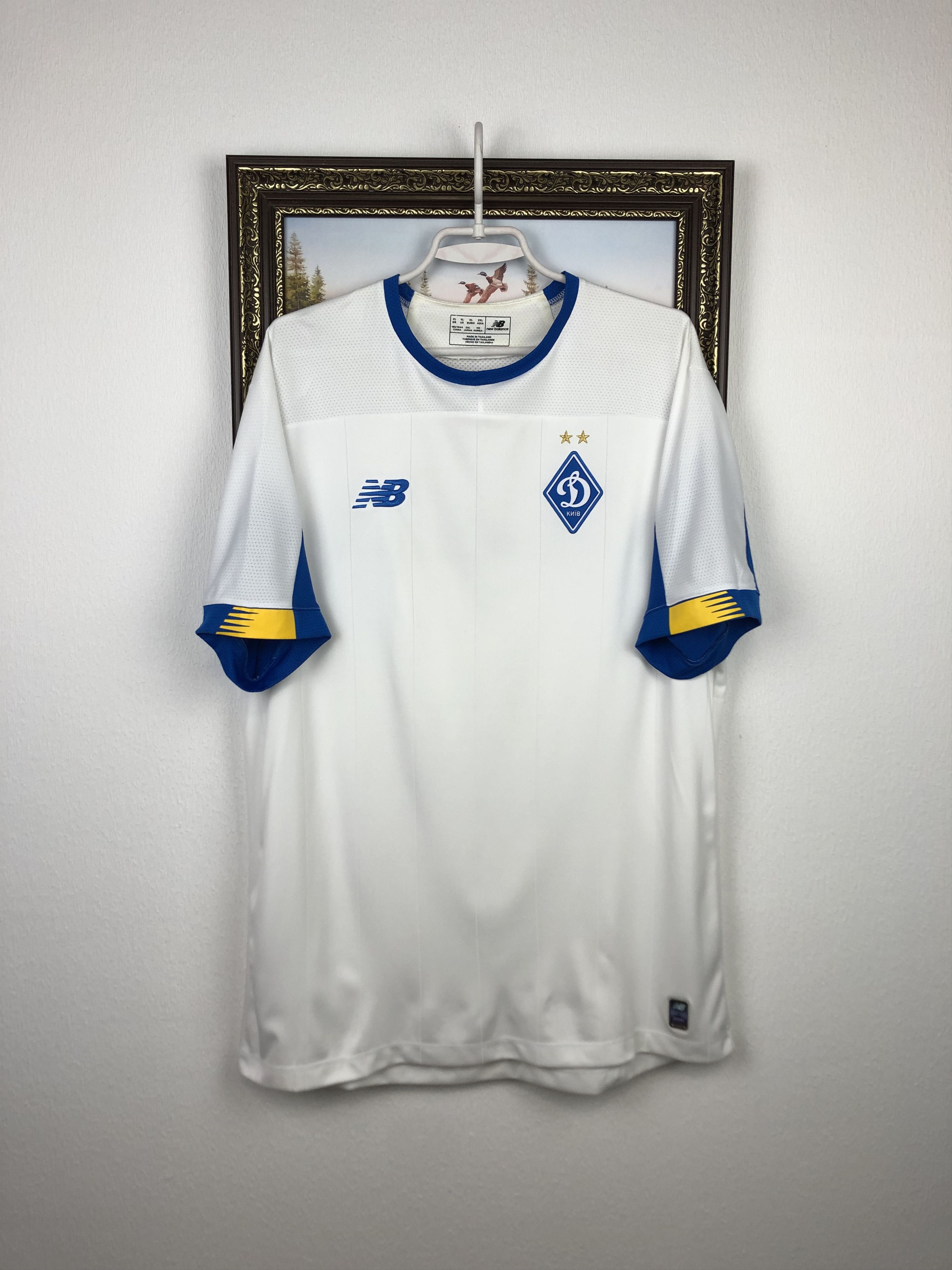 New Balance Dynamo Kiev football shirt Soccer Jersey Trikot Hype Tee Size US XL / EU 56 / 4 - 1 Thumbnail