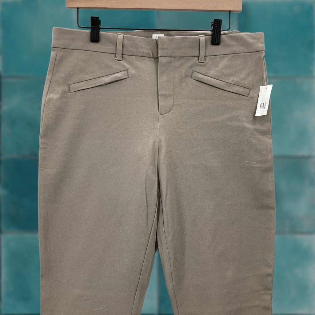 Gap GAP Skinny Ankle Pants Women's 10 Tall Beige Stretch Career Casual Workwear Regular Size 10 Tall Size 32" / US 10 / IT 46 - 1 Thumbnail