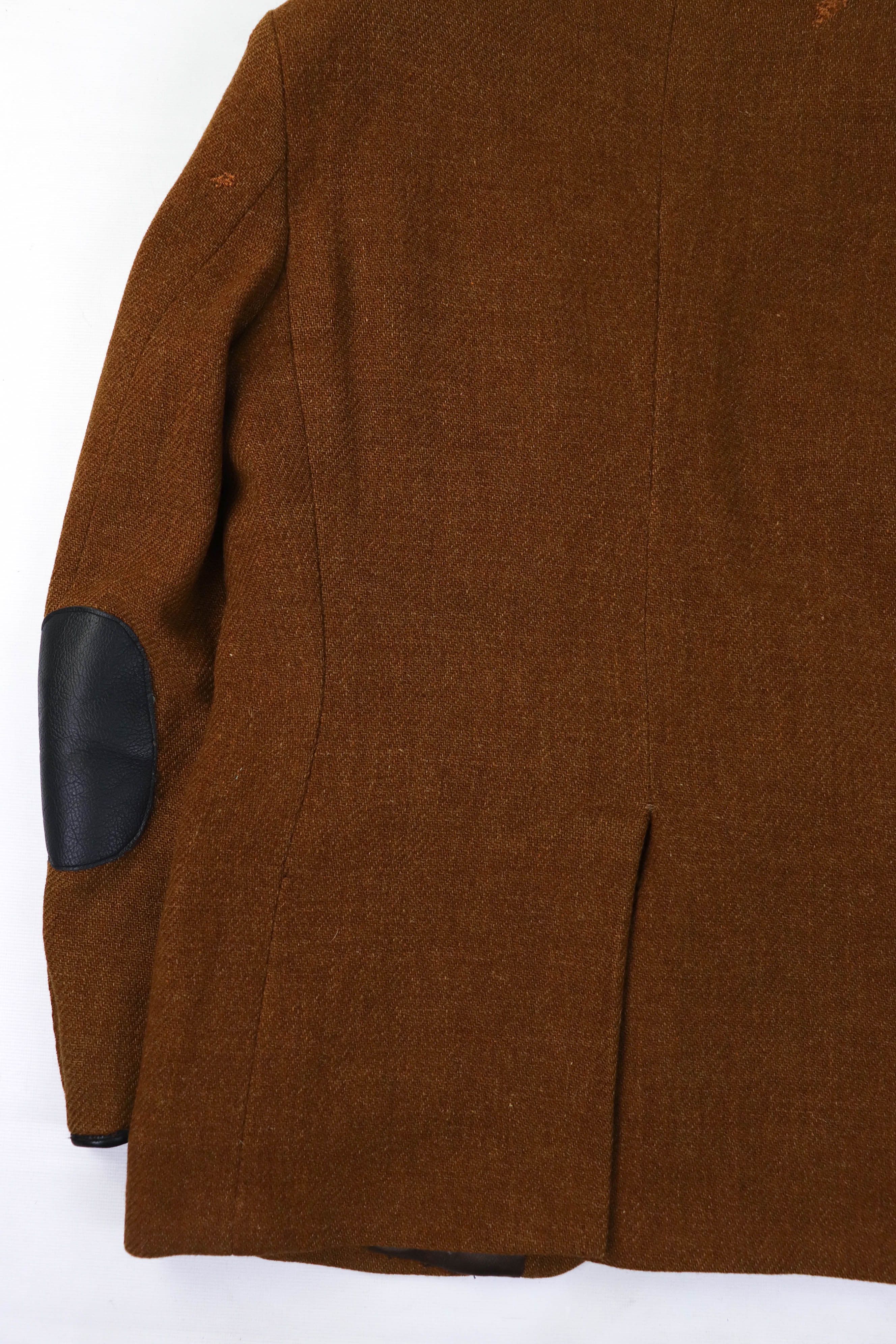 Hackett HACKETT England Made Leather Patches Distressed Tweed Blazer Size US M / EU 48-50 / 2 - 11 Thumbnail