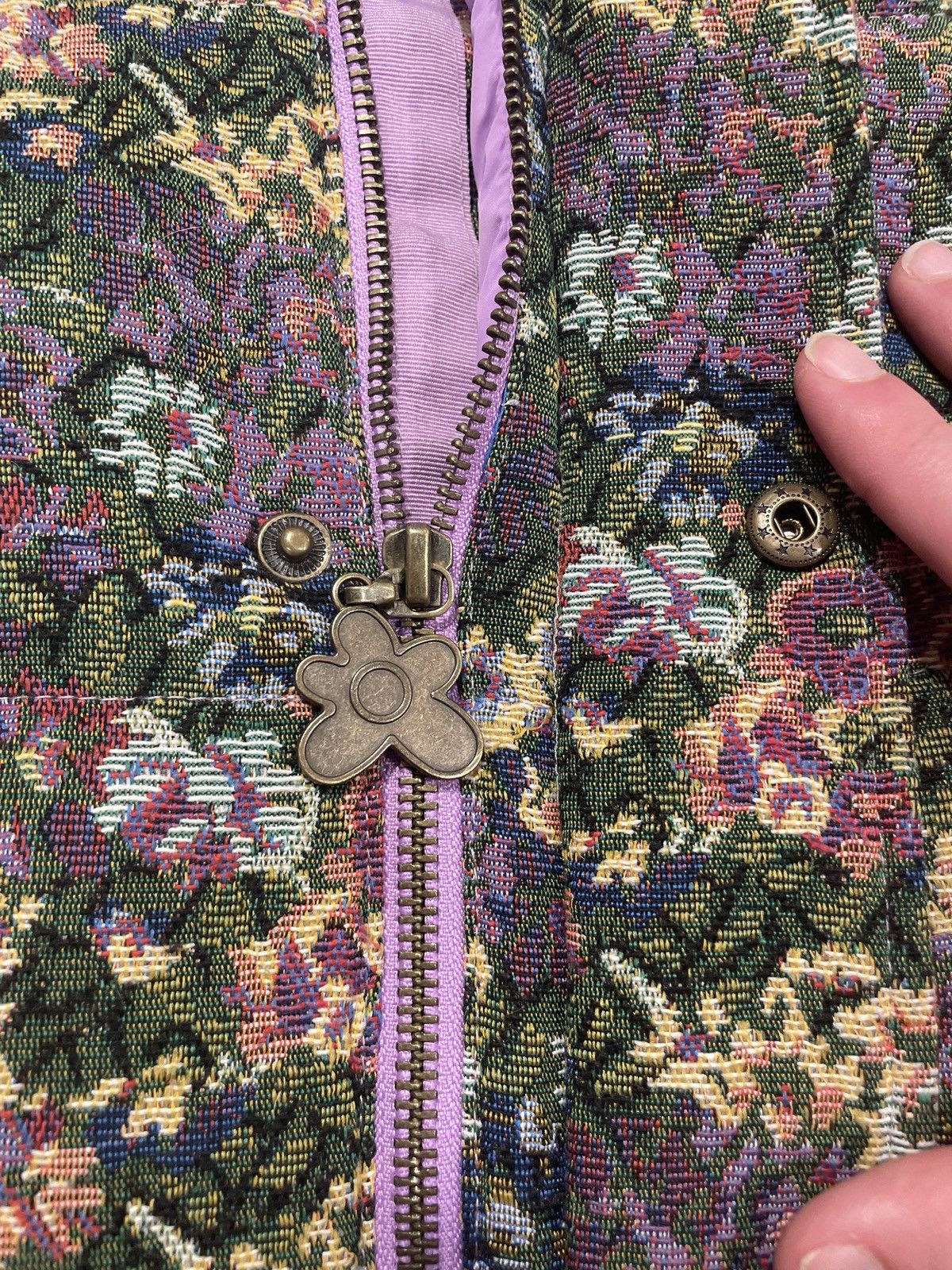 Golf Wang Purple Floral Golf Wang Puffer (Small) Size US S / EU 44-46 / 1 - 3 Thumbnail