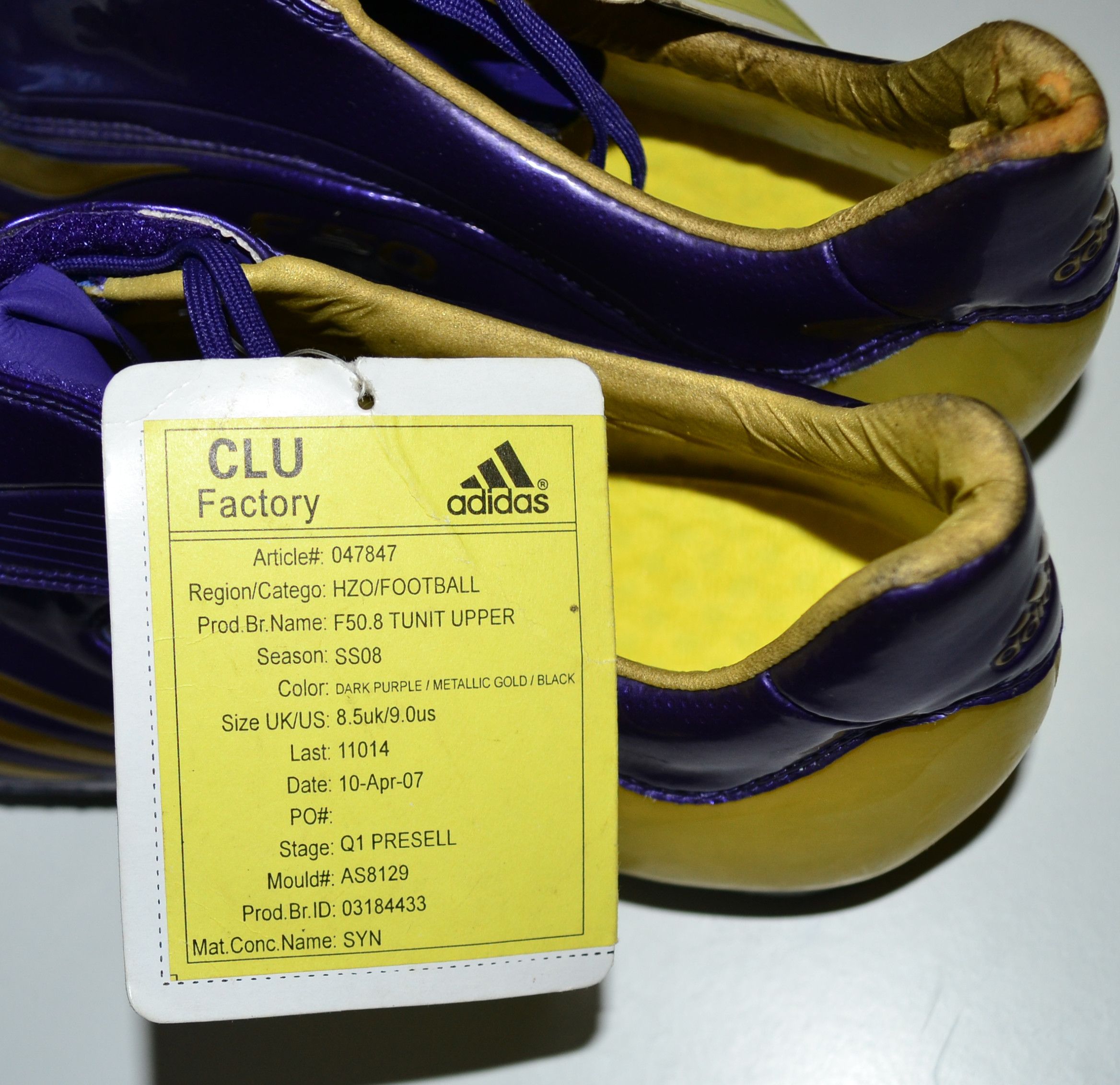 Adidas Rare Adidas F50.8 Tunit Upper Cleats Climacool Size US9 Size US 9 / EU 42 - 5 Thumbnail