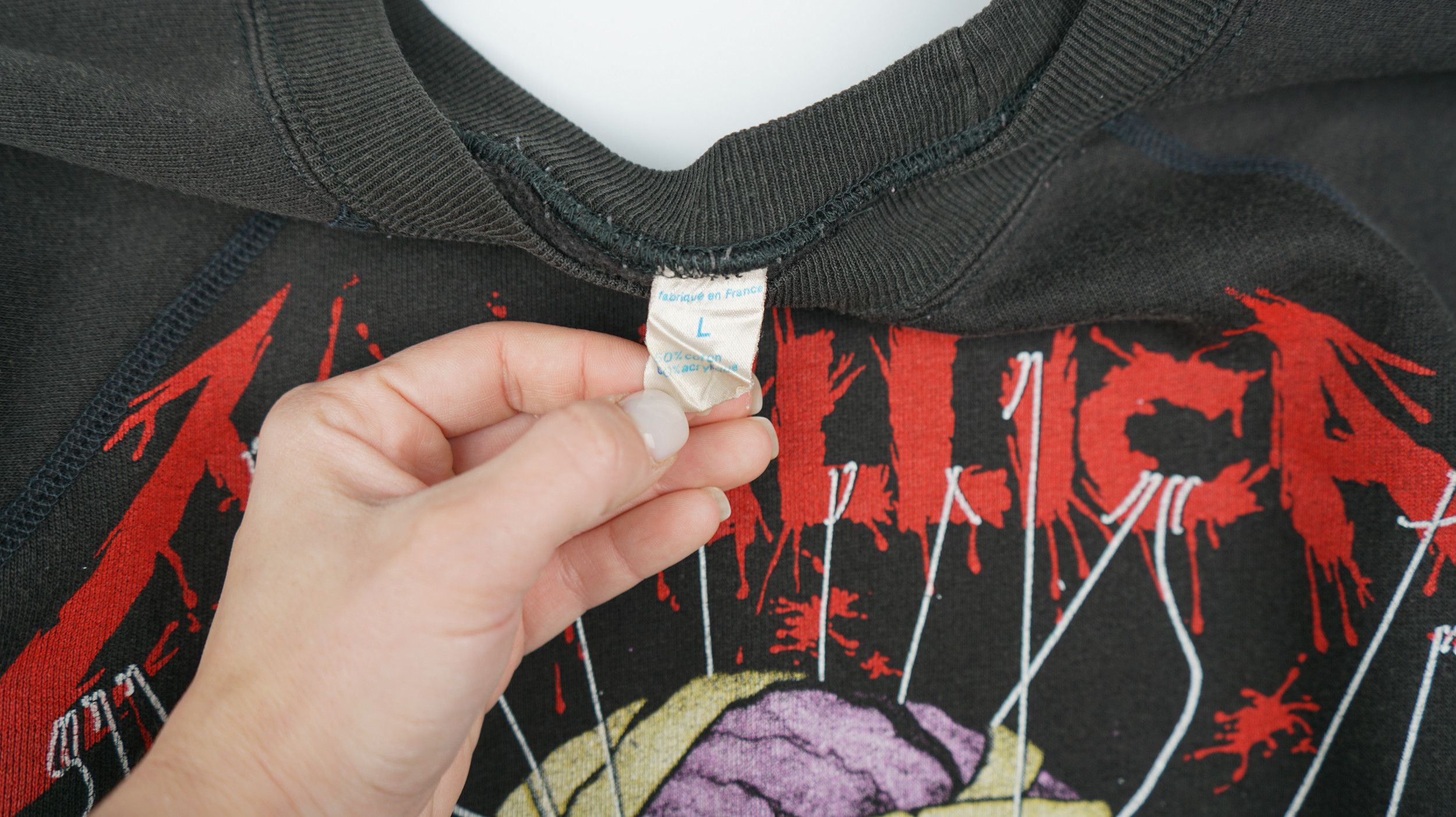 Band Tees × Vintage 1988 Metallica One Sweatshirt Size US L / EU 52-54 / 3 - 6 Thumbnail