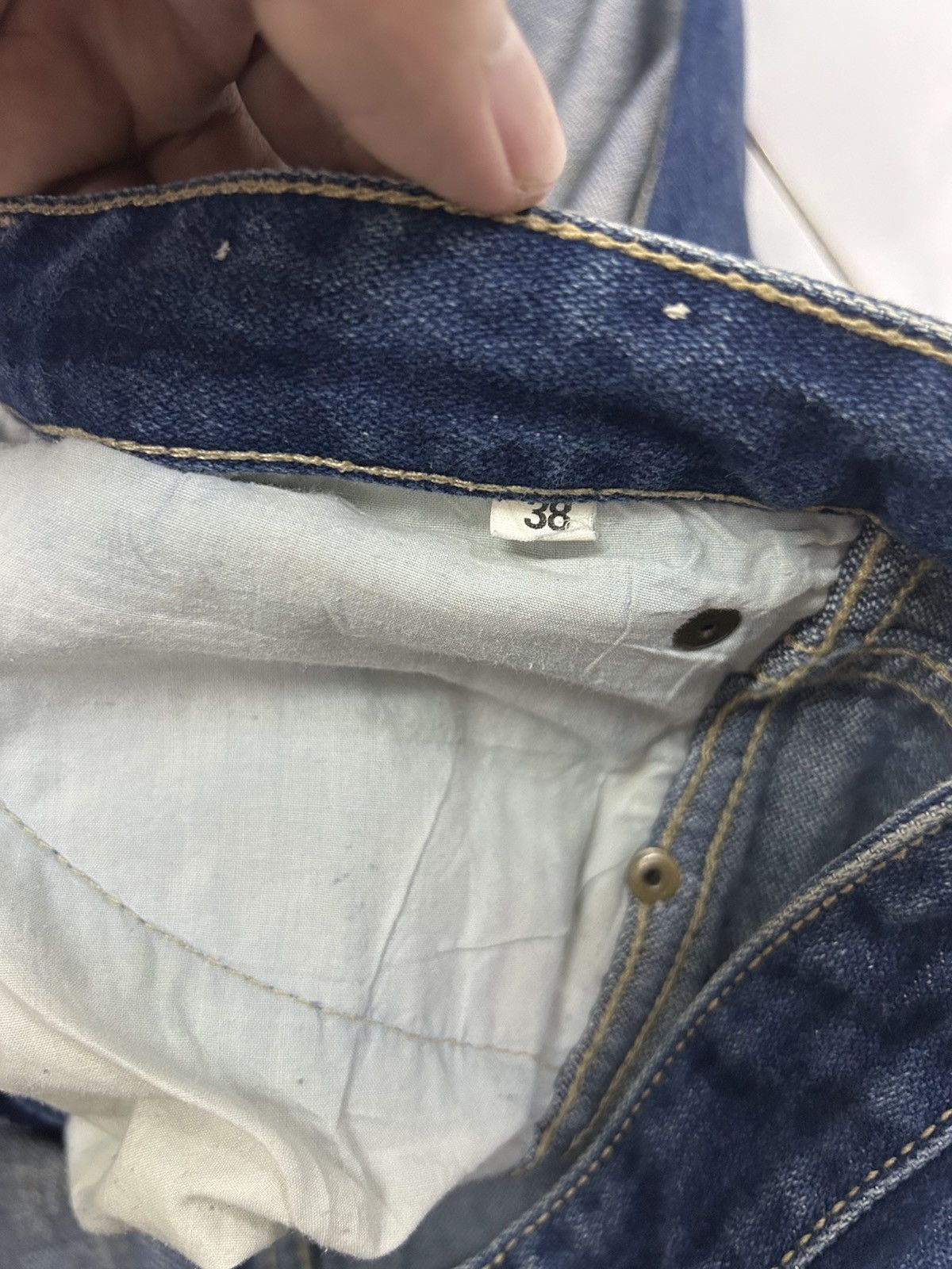 Japanese Brand × Vintage Vintage Chardon Paris Two-Tone High Waisted Flare Jeans Size US 38 / EU 54 - 10 Thumbnail
