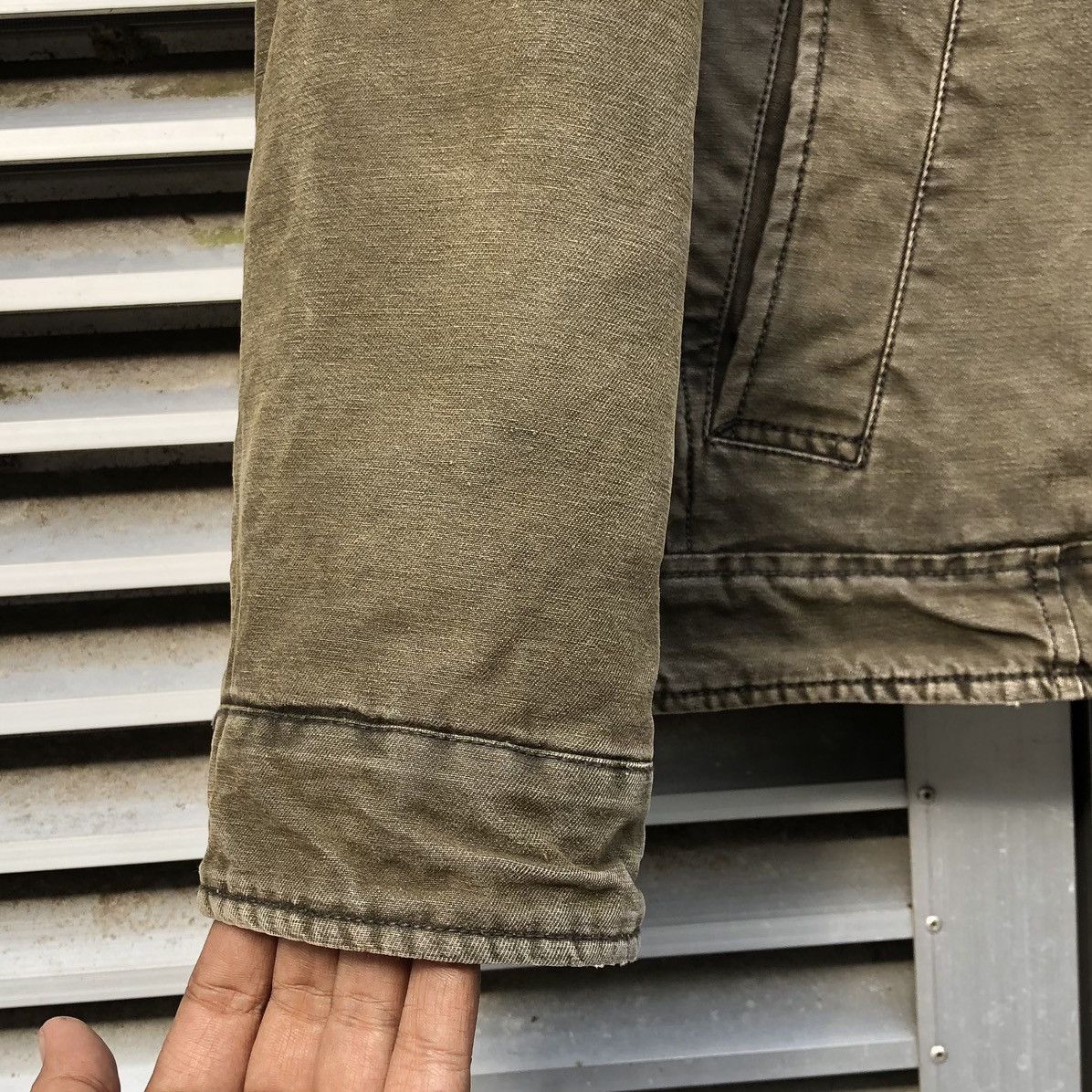 Levi's Vintage Levis Olive Green Army Military Field Trucker Jacket Size US M / EU 48-50 / 2 - 11 Thumbnail