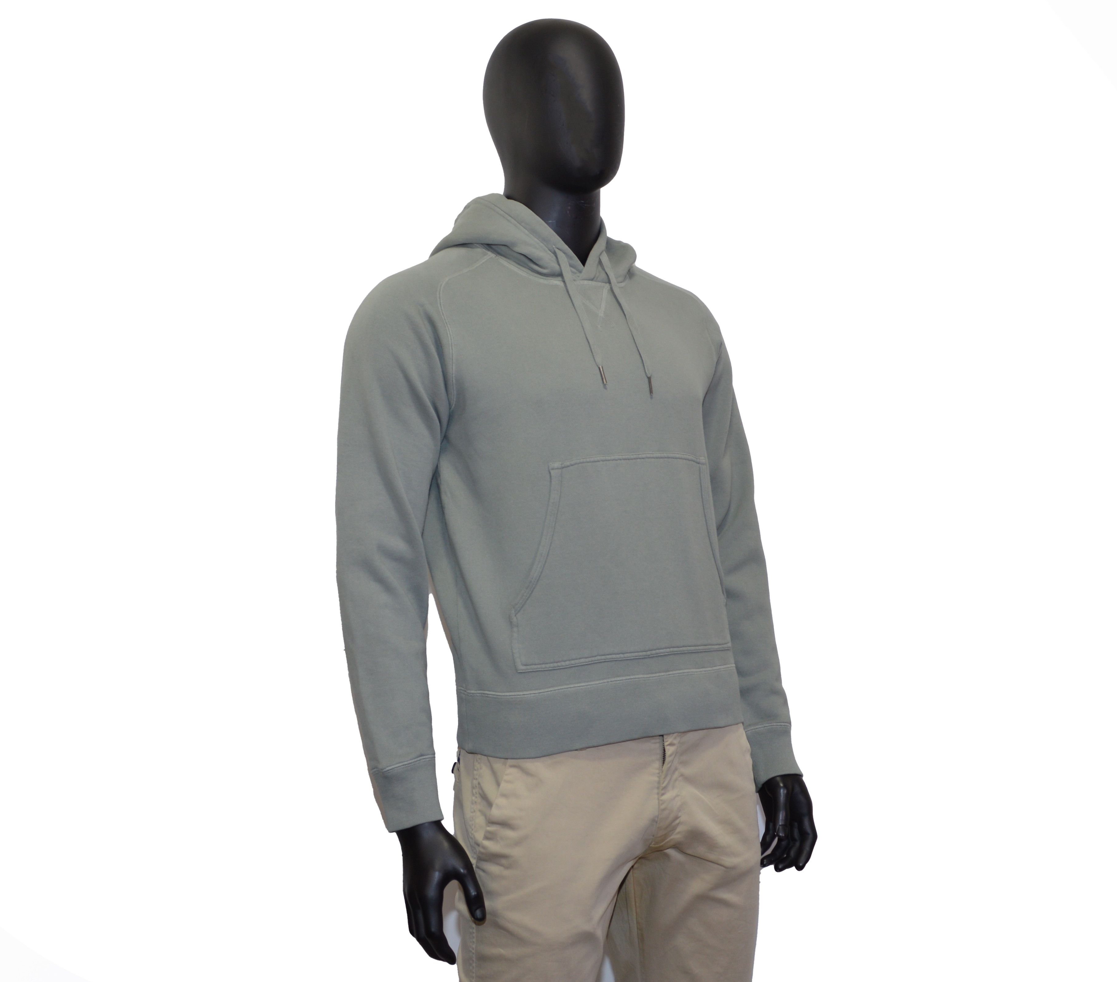 Tom Ford Men's Tom Ford GARMENT DYED HOODIE Sweater 50IT M Gray/Green Size US M / EU 48-50 / 2 - 3 Thumbnail