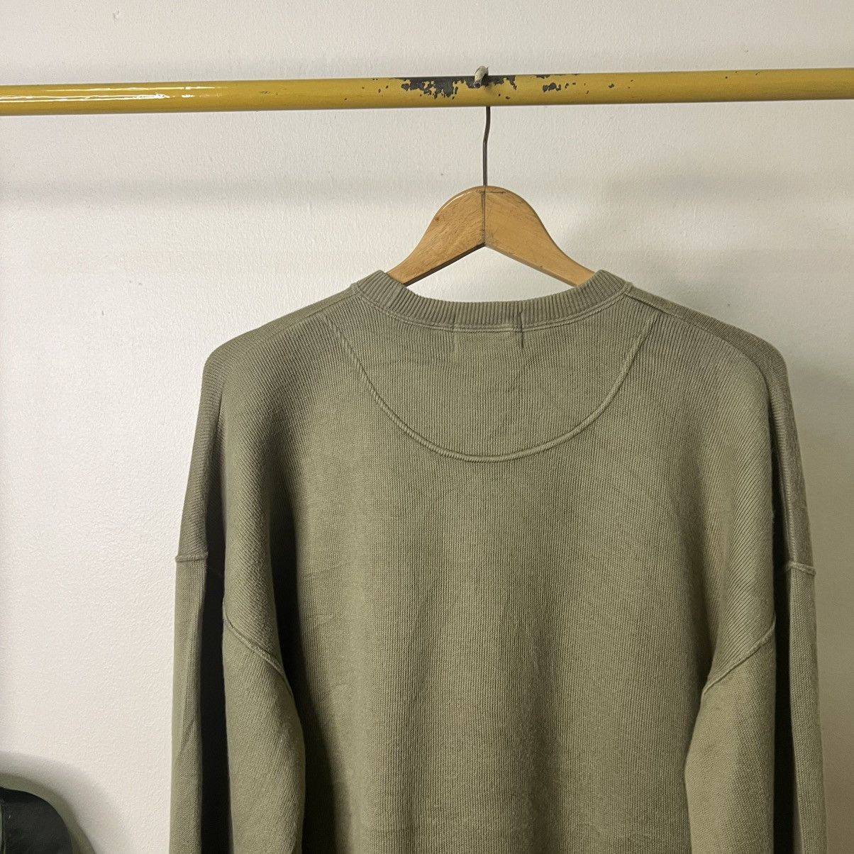 Massimo Dutti MASSIMO DINI ITALY OLIVE GREEN EMBRIODERED SWEATSHIRT Size US L / EU 52-54 / 3 - 6 Thumbnail