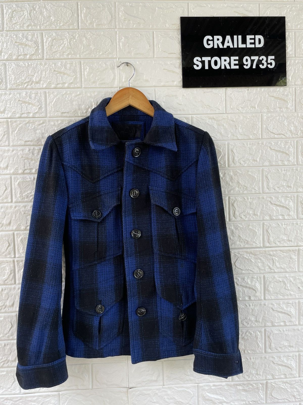 Japanese Brand × Vintage Vintage Wool Jacket Size US S / EU 44-46 / 1 - 1 Thumbnail