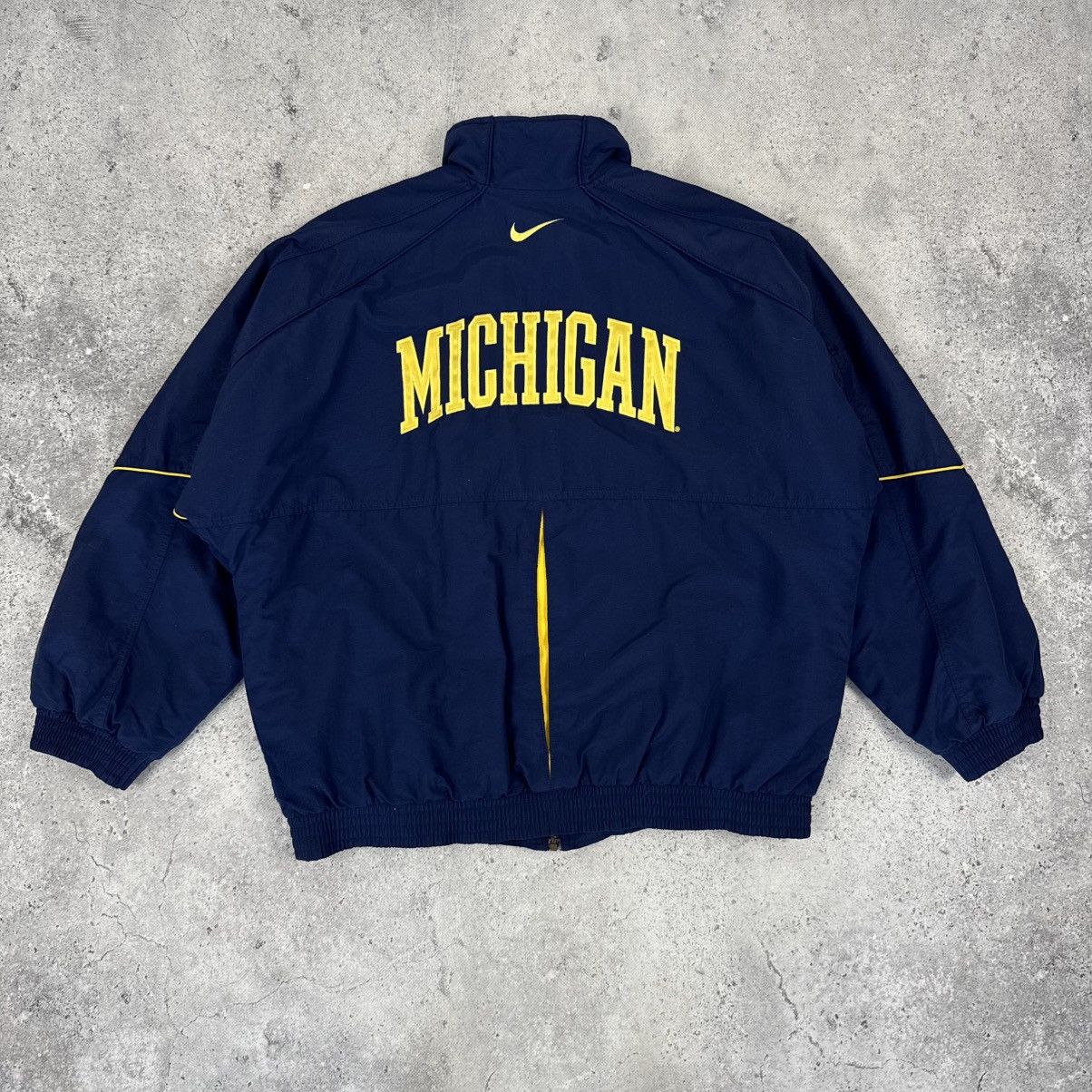 Nike × Vintage Vintage Nike Michigan Wolverines 90s Padded Jacket Size US L / EU 52-54 / 3 - 7 Thumbnail