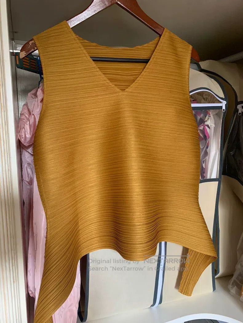 Issey Miyake Issey Miyake Yellow Vest Size L / US 10 / IT 46 - 2 Thumbnail