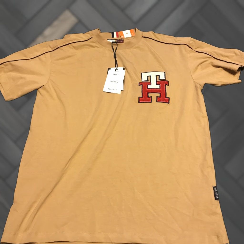 Tommy Hilfiger Tommy Hilfiger Mens T-Shirt Medium Crew Neck Short Sleeve Shirt Regular All Seasons Multicolor Cotton Classic Pattern Crew Neck Mens M Size US M / EU 48-50 / 2 - 1 Thumbnail