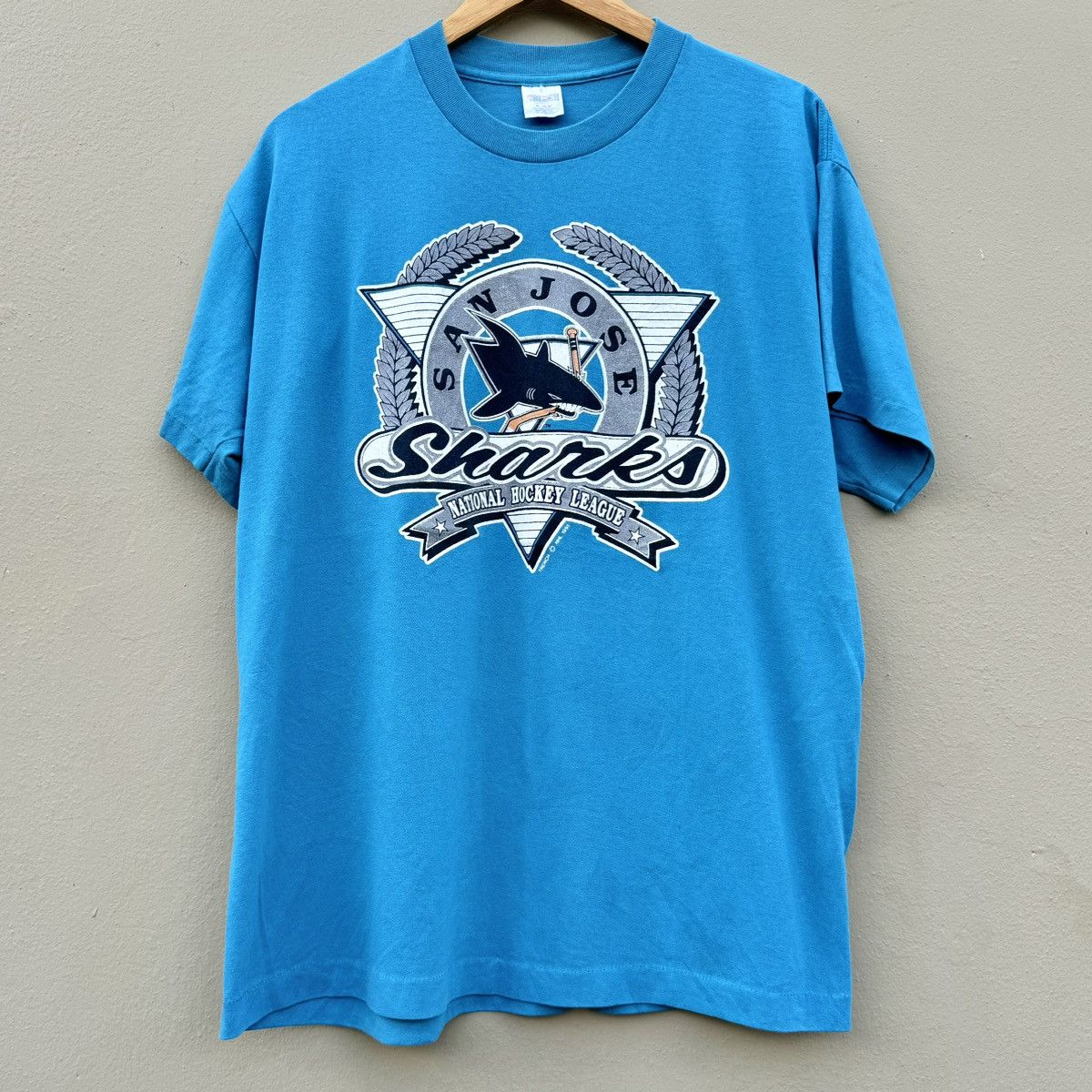 NFL × NHL × Vintage Vintage san jose sharks 90s tee Size US XL / EU 56 / 4 - 1 Thumbnail