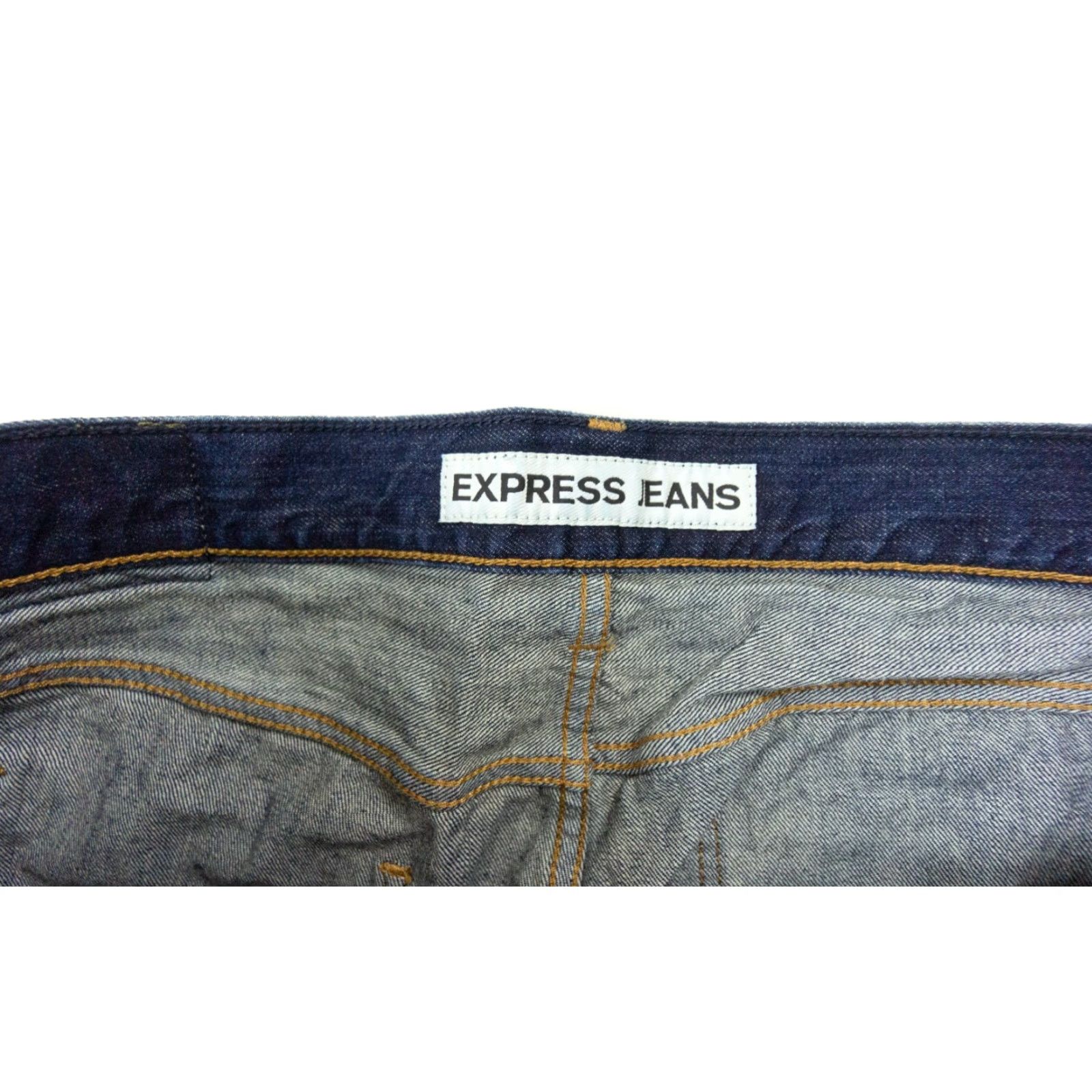 Express VINTAGE Express Slim Fit Alec Jeans Men 34x30 Blue Cotton Denim Tapered Casual Size US 34 / EU 50 - 7 Thumbnail