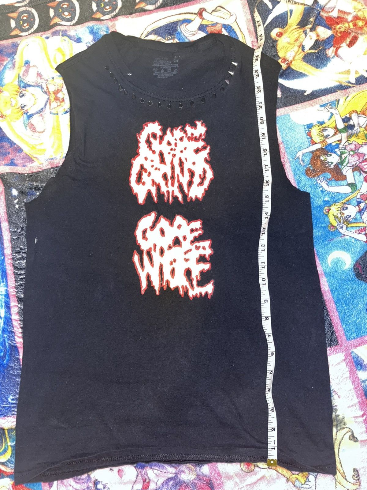 Fruit Of The Loom Black Death-metal style sleeveless tee Size US S / EU 44-46 / 1 - 4 Thumbnail