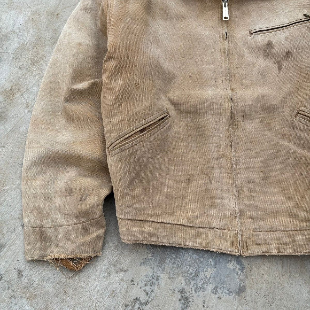 Carhartt Vintage 90s Sunfaded Carhartt Detroit Jacket Size US L / EU 52-54 / 3 - 3 Thumbnail