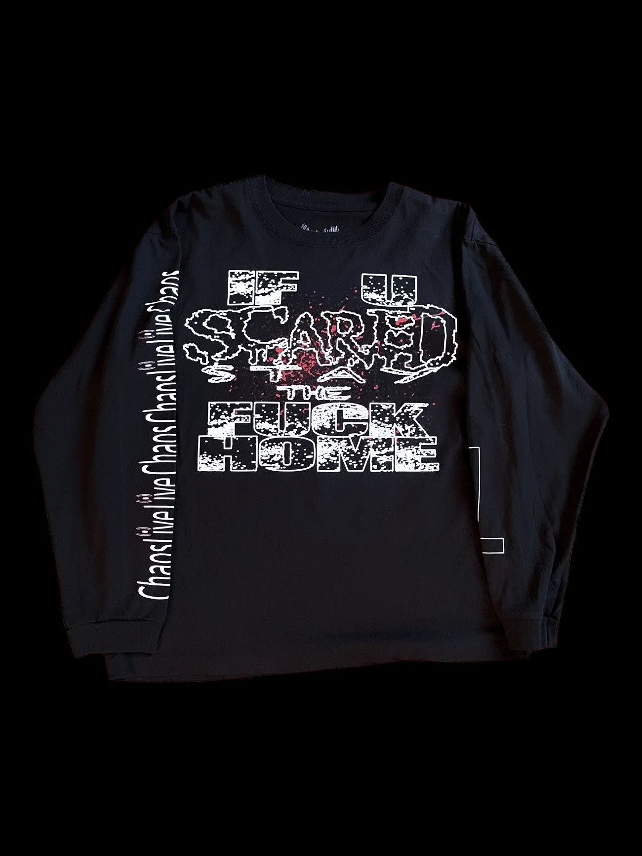 Ken Carson CHAOS TOUR IFUSCARED LONG SLEEVE T-SHIRT Size US M / EU 48-50 / 2 - 1 Thumbnail