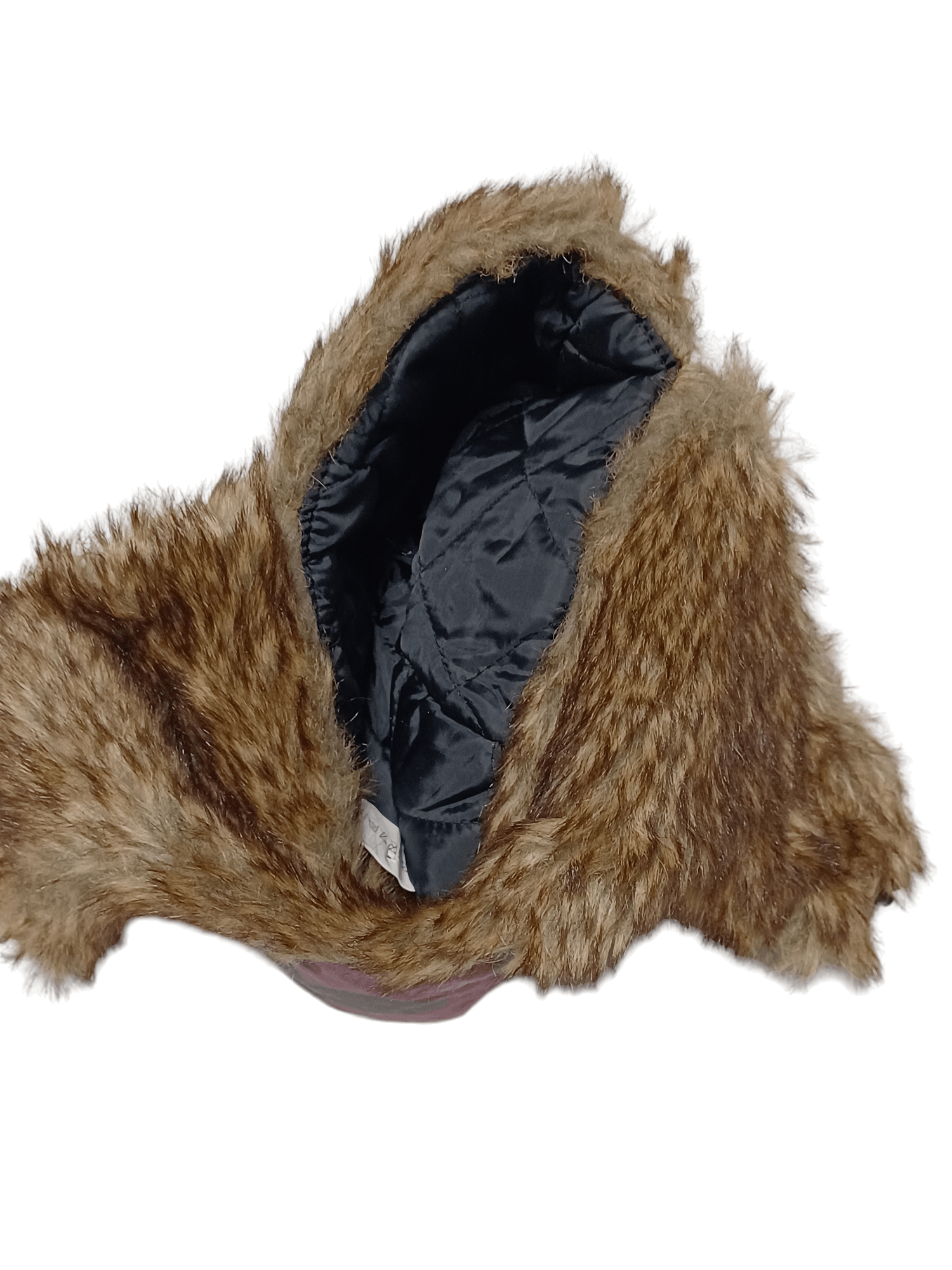 Japanese Brand Y2K pink camo Ushanka fur hat fuzzy vintage hype alt rare Size ONE SIZE - 3 Thumbnail