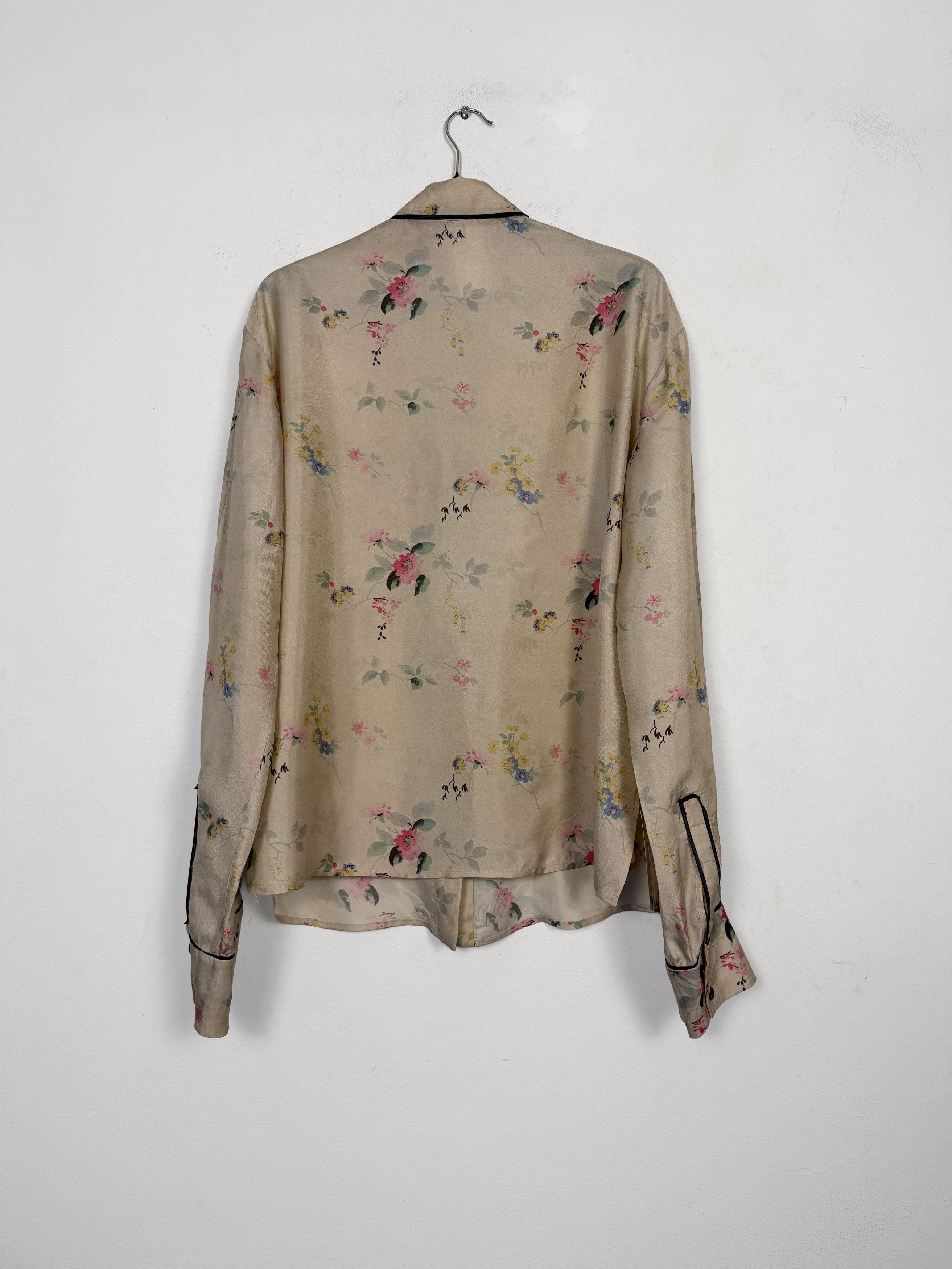 Haider Ackermann Rare Freesia Sand Biais Detail Shirt Size XS / US 0-2 / IT 36-38 - 3 Thumbnail