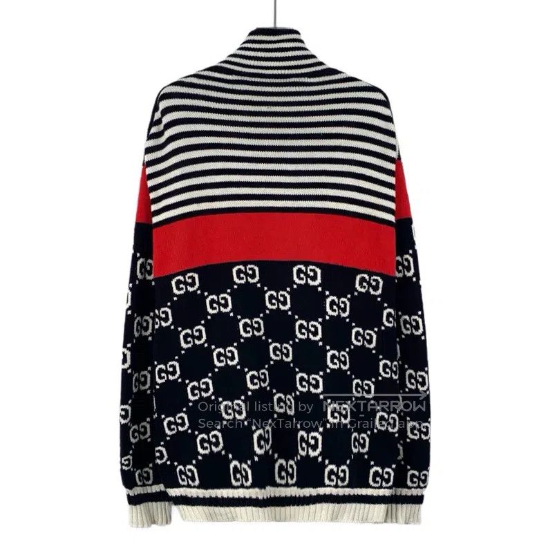 Gucci Gucci Colour block striped logo jacquard stitching cotton Size US M / EU 48-50 / 2 - 2 Thumbnail