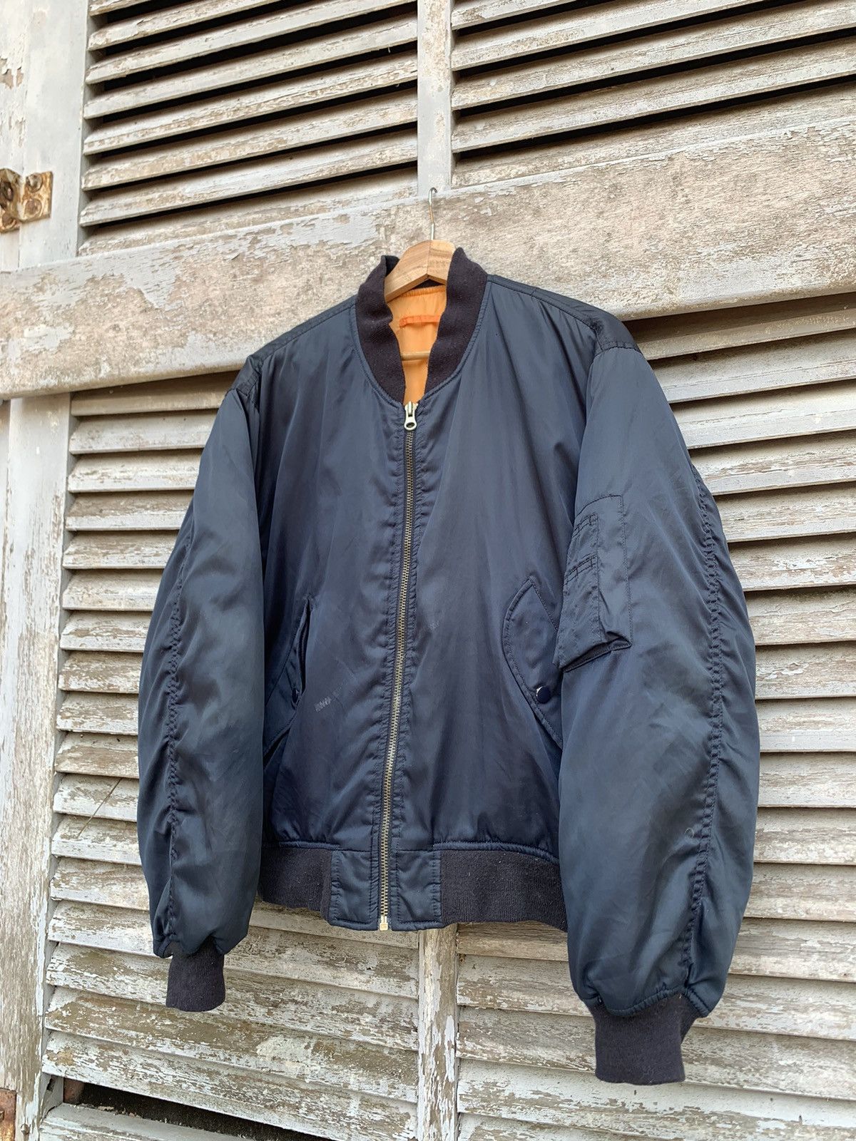 Vintage 🪖Vintage MA-1 Man Intermediate Bomber Jacket Size US M / EU 48-50 / 2 - 3 Thumbnail