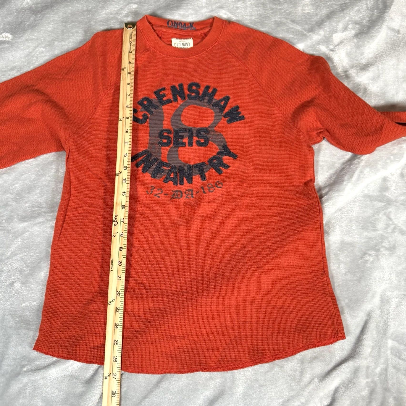 Old Navy Old Navy Crenshaw Seis Infantry Military Thermal Shirt Mens M Dark Orange Y2K Size US M / EU 48-50 / 2 - 6 Thumbnail