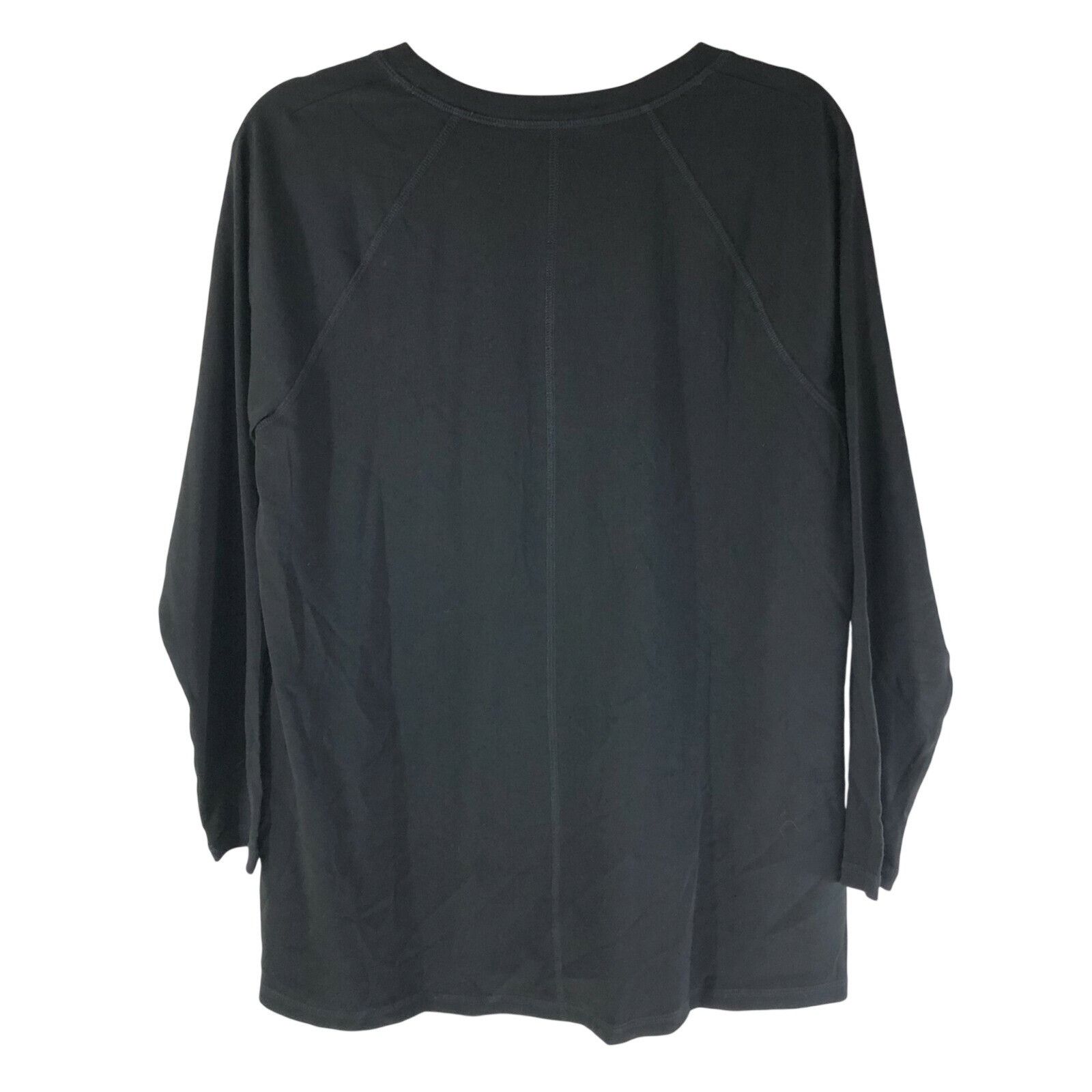 Isaac Mizrahi Isaac Mizrahi SOHO Raglan Tulip Hem Knit Top Long Sleeve V N Size M / US 6-8 / IT 42-44 - 2 Thumbnail