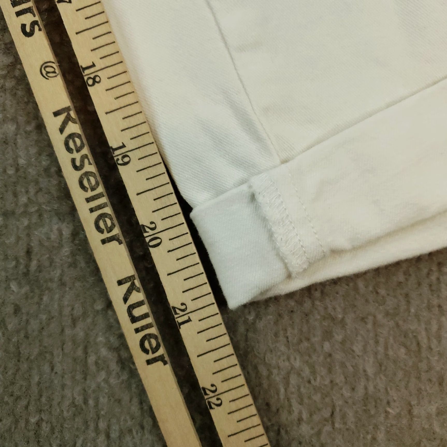 Talbots Talbots White Straight Leg Chino Pants Womens Petite 2 Stretch Size 28" / US 6 / IT 42 - 3 Thumbnail