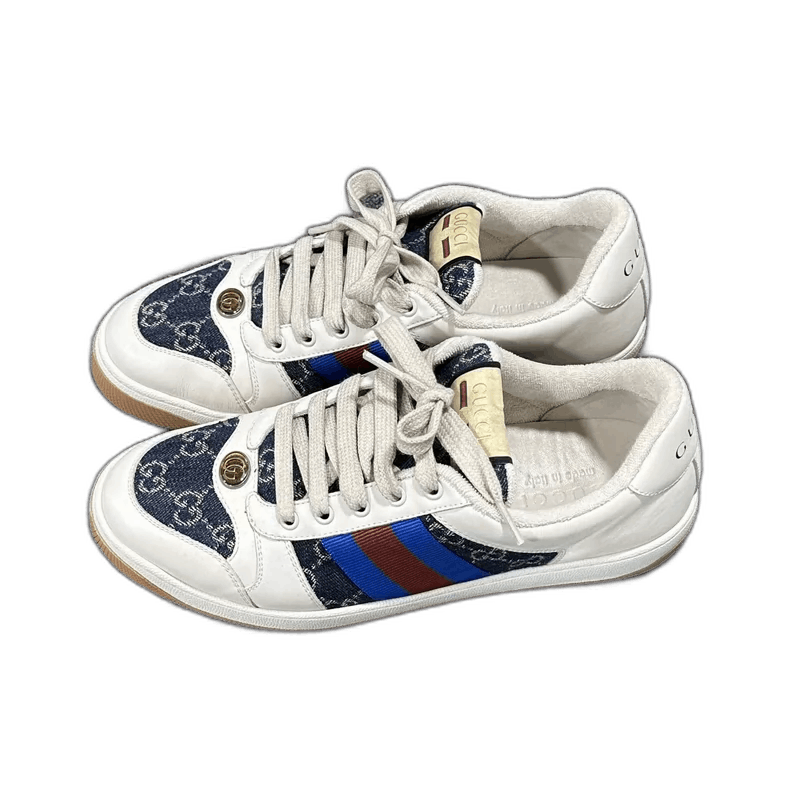 Gucci Gucci Denim Sneakers with White Accents-2506 Size US 9 / EU 42 - 1 Thumbnail