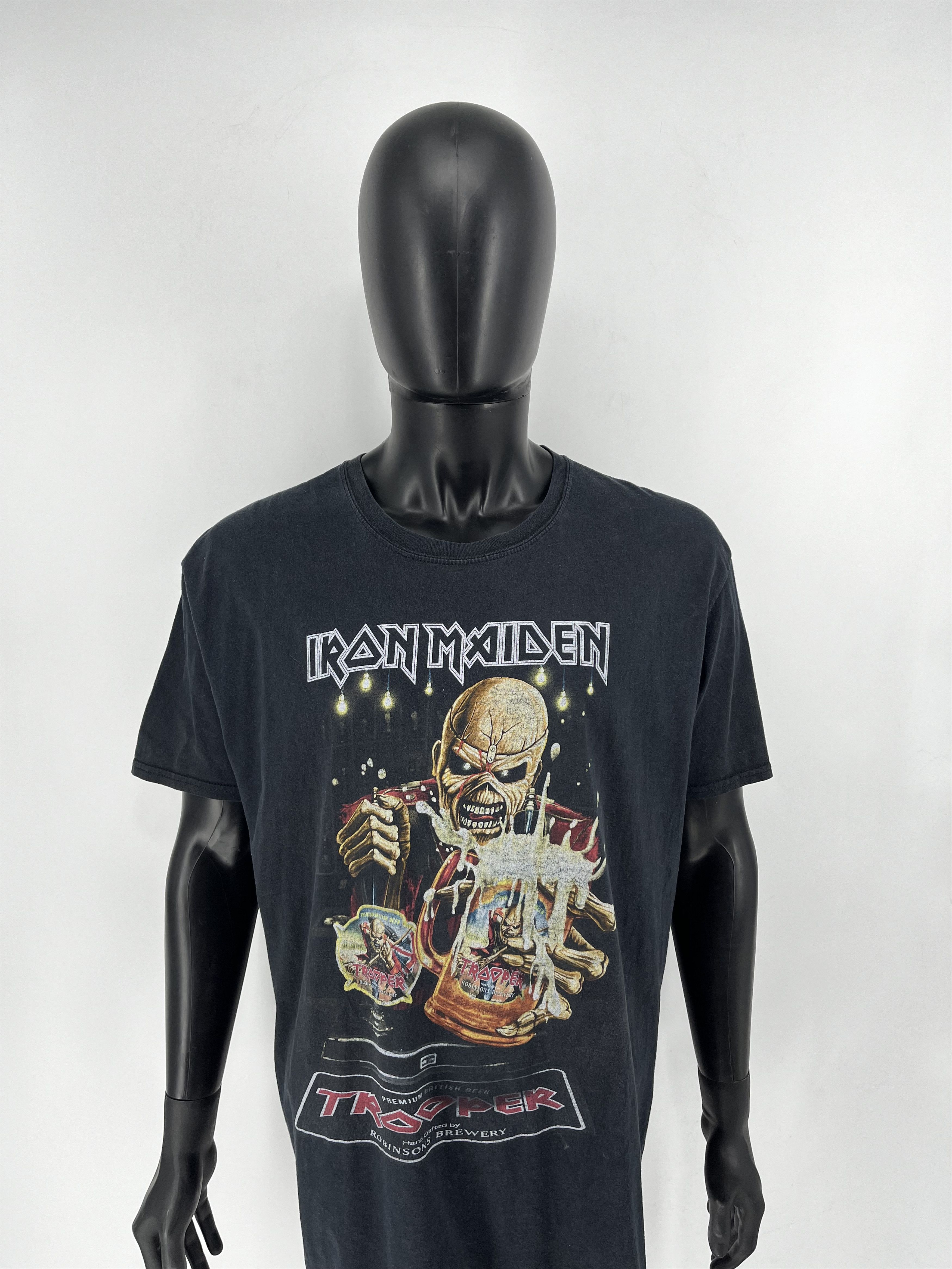 Band Tees × Vintage Iron Maiden Trooper Beer Light Brigade T-Shirt Mens 2XL Size US XXL / EU 58 / 5 - 5 Thumbnail
