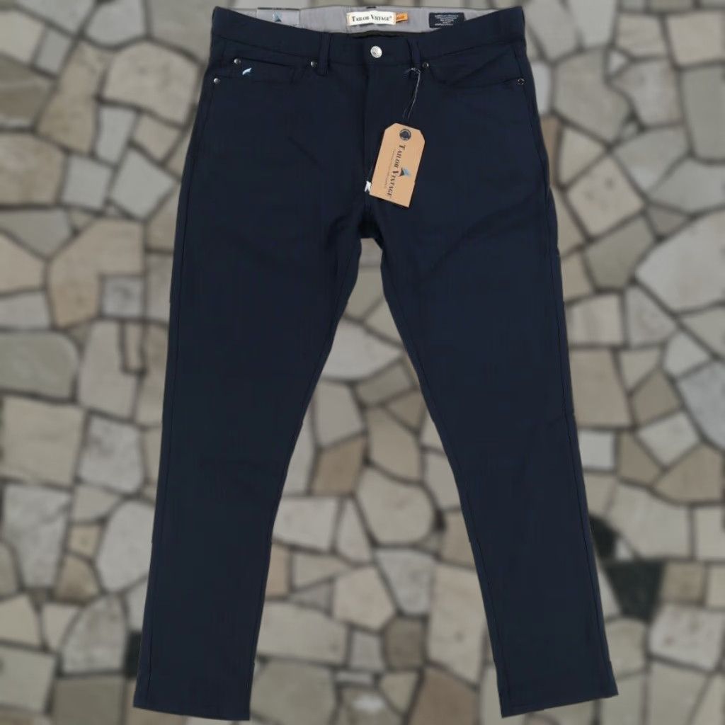 Vintage VINTAGE Tailor Vintage Luxeperformance Canaan Slim Fit Pants Navy Blue Men's 36 Size US 36 / EU 52 - 1 Thumbnail