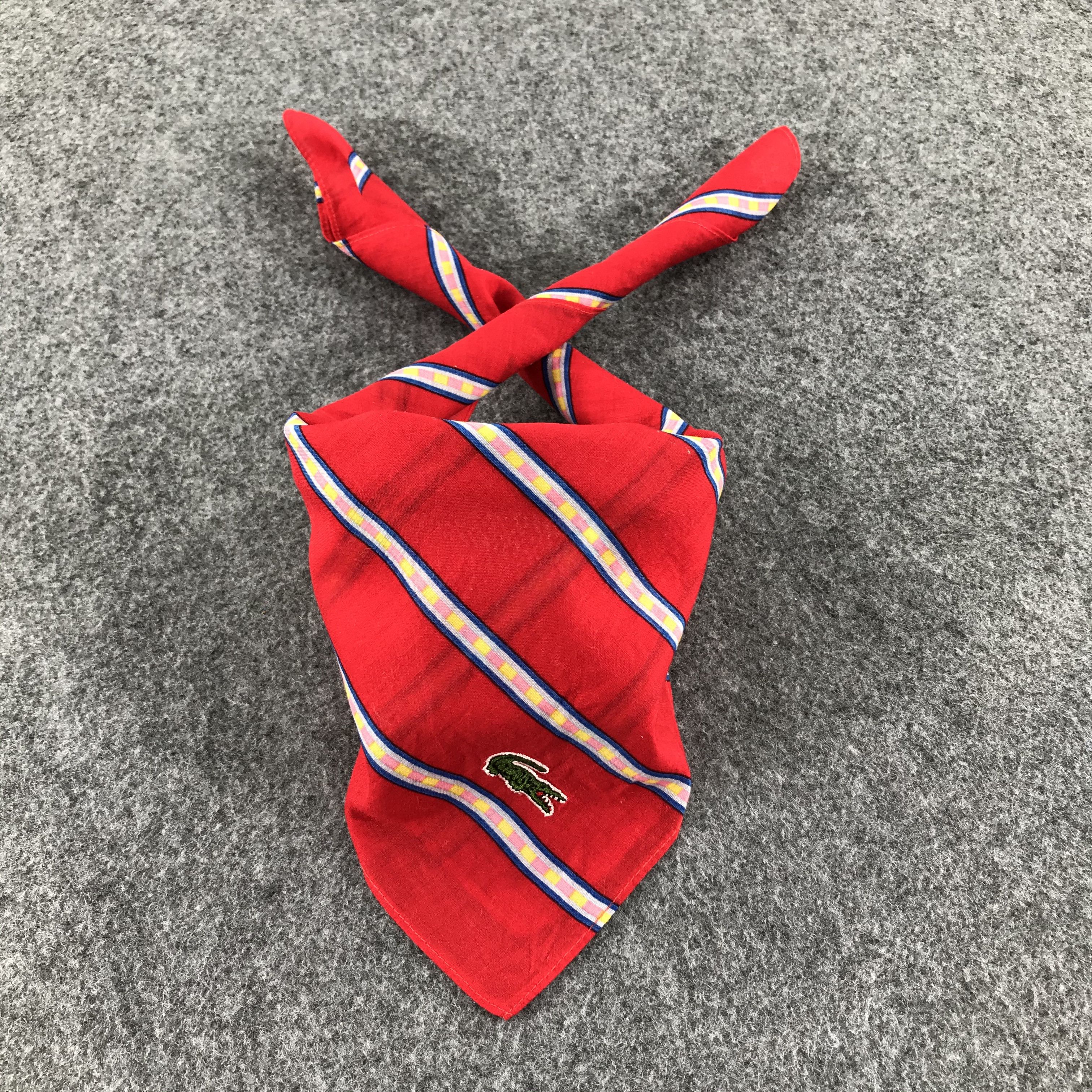 Lacoste × Vintage Lacoste Handkerchief Bandana Neckerchief SCT098 Size ONE SIZE - 1 Thumbnail