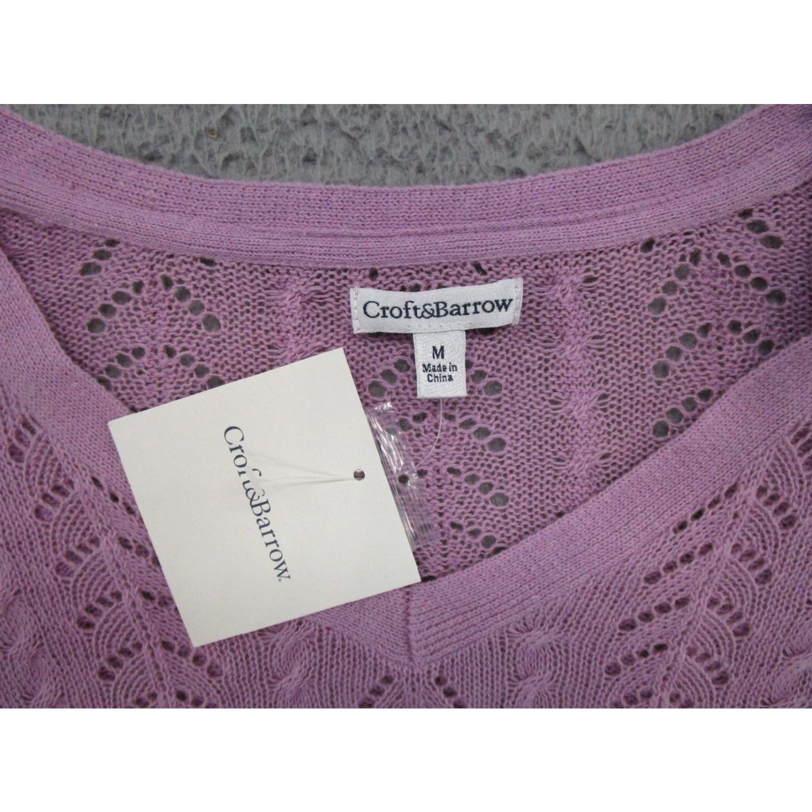 Barrow Croft and Barrow Women's Lightweight Lavender Purple Knit Sweater Size M NEW Size M / US 6-8 / IT 42-44 - 2 Thumbnail
