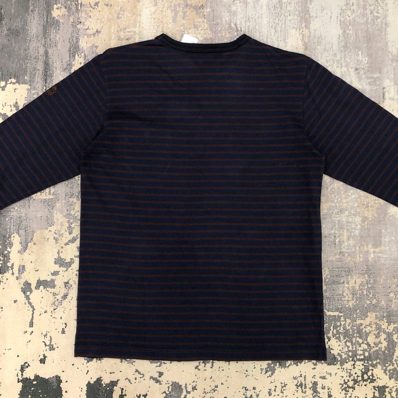 Japanese Brand T194 MITSUMINE MADE IN JAPAN X TRE MONT STRIPE TEE Size L / US 10 / IT 46 - 2 Thumbnail