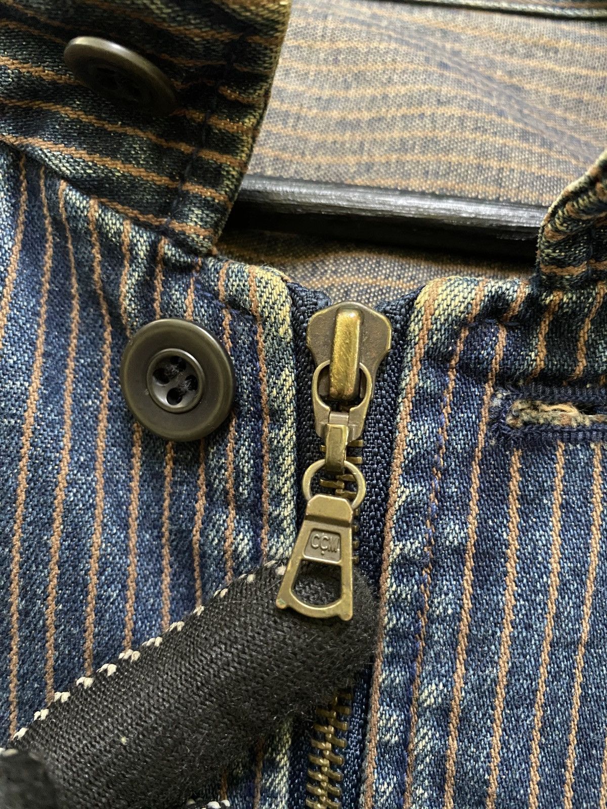 Comme Ca Ism VINTAGE COMME CA ISM INDIGO STRIPE DENIM JACKET Size US M / EU 48-50 / 2 - 9 Thumbnail