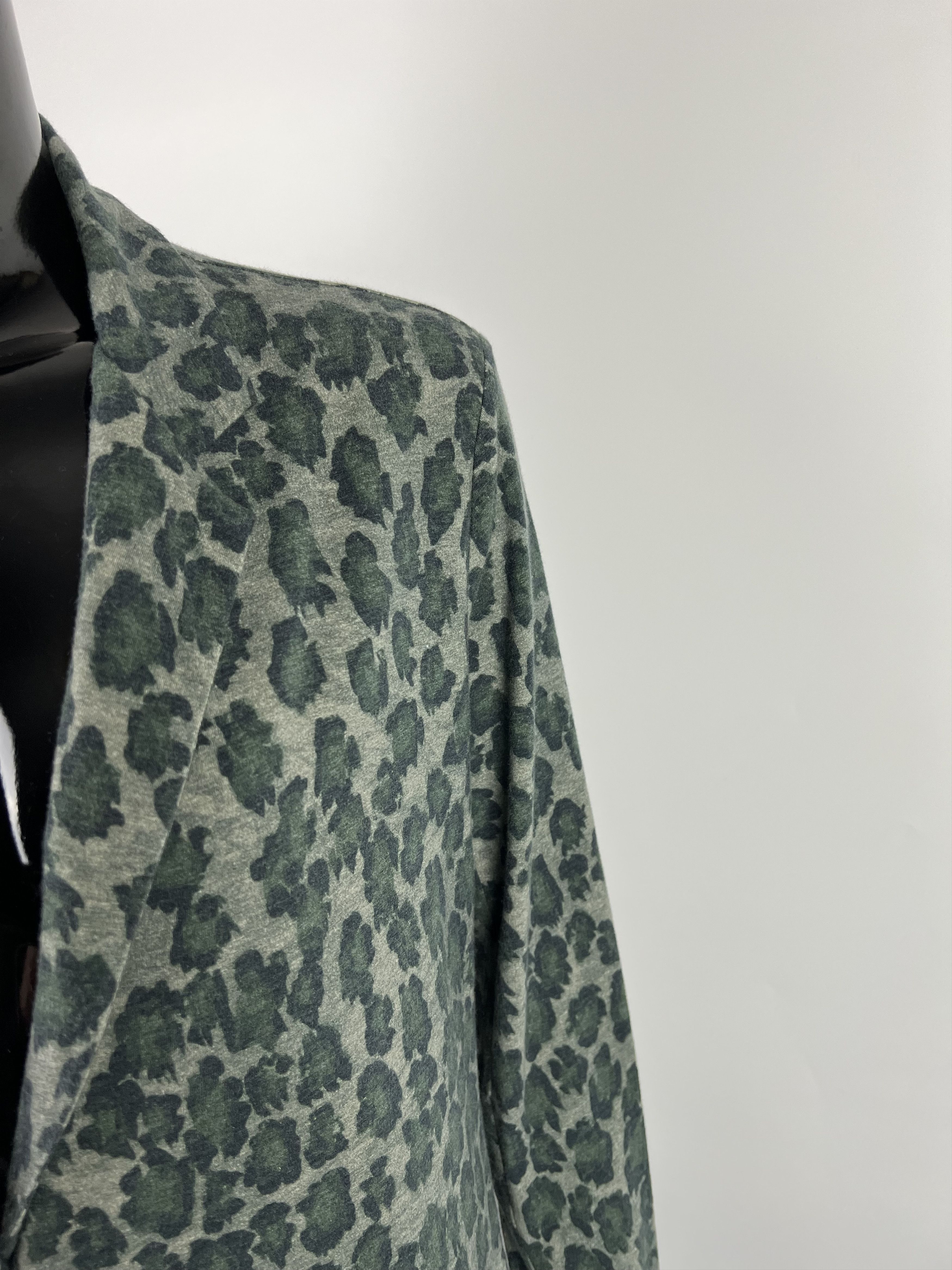 MAJESTIC FILATURES Majestic Filatures Cotton Cashmere Leopard Print Blazer Size S / US 4 / IT 40 - 10 Thumbnail