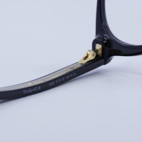 Dior Dior DIORSPIRITO RI 1000 Eyeglasses Black 51mm Round Frame Size ONE SIZE - 4 Thumbnail