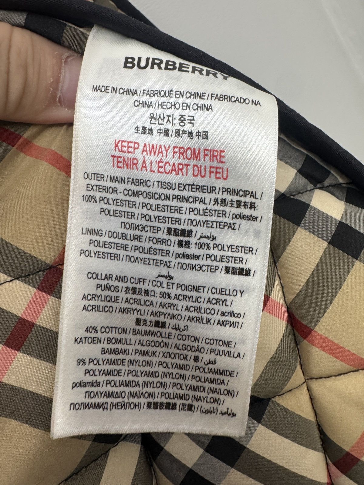 Burberry Burberry Quilted Light Jacket Size US S / EU 44-46 / 1 - 8 Thumbnail