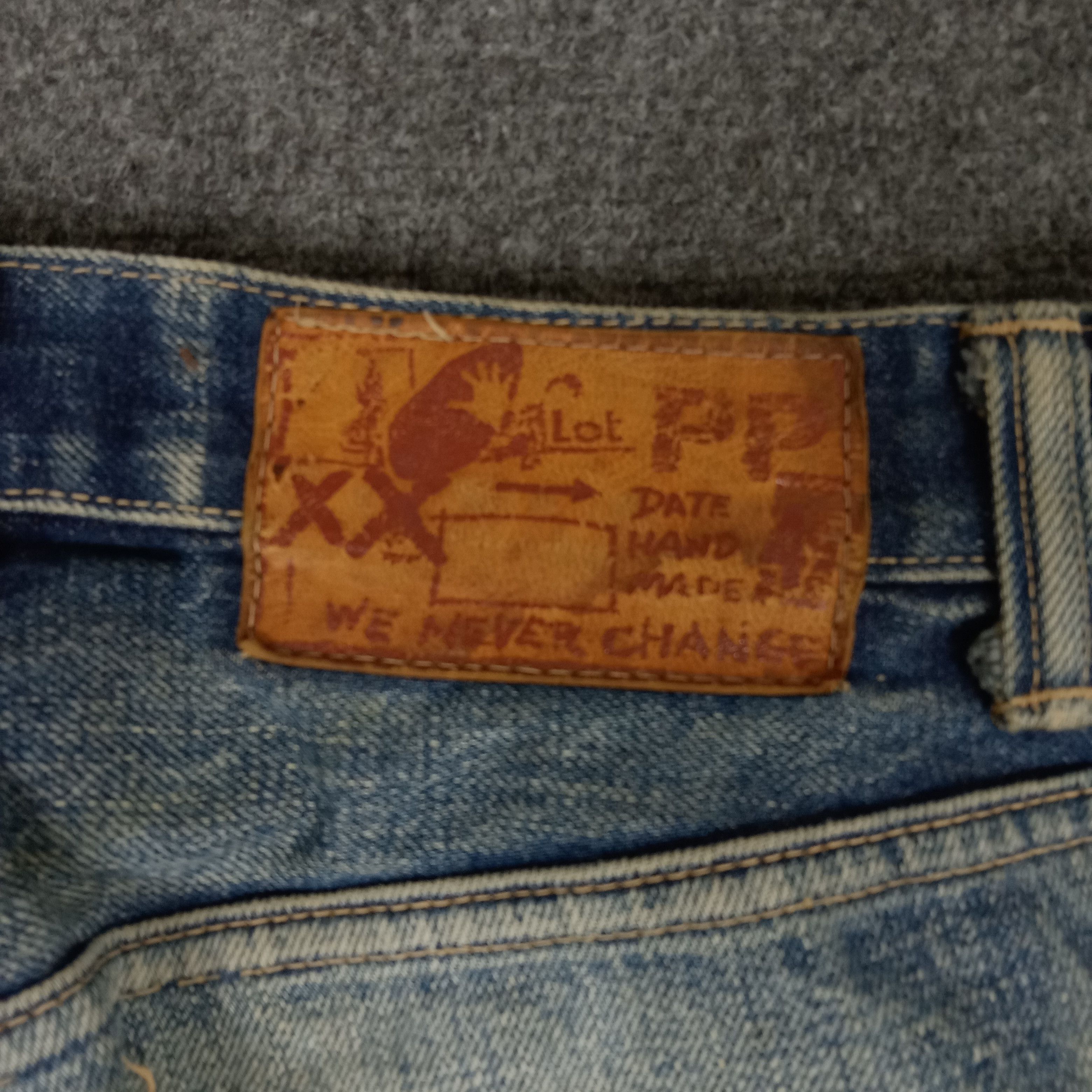 Japanese Brand × Vintage We Never Change Selvedge Fading Style Denim Jeans Size US 28 / EU 44 - 2 Thumbnail