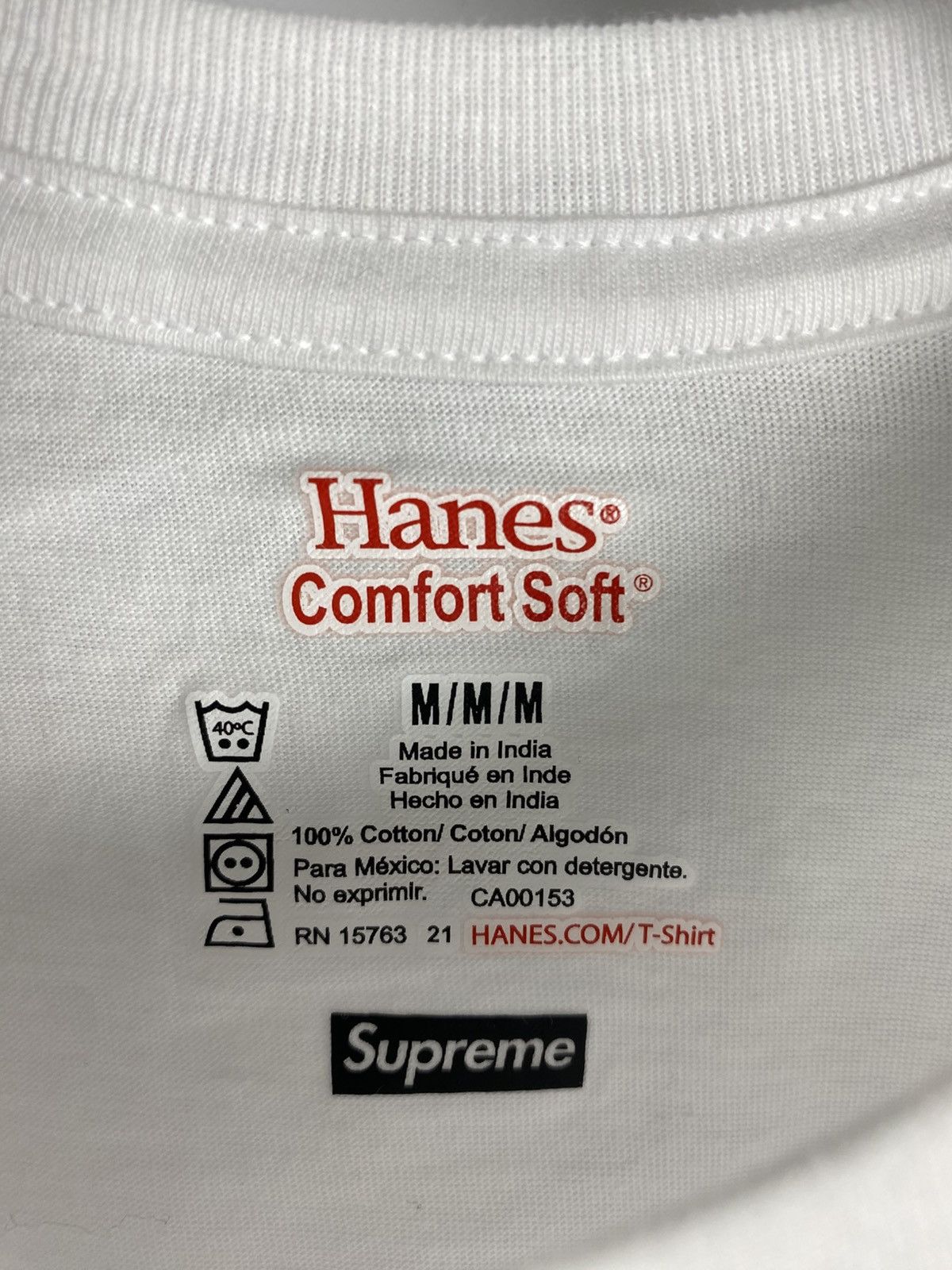 Hanes × Supreme Supreme Hanes Comfort Soft Tee Short Sleeve T-Shirt size M Size US M / EU 48-50 / 2 - 5 Thumbnail