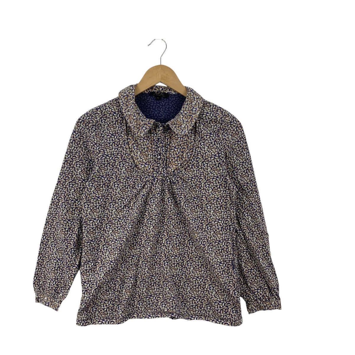 A.P.C. A.P.C. Rue Madame Paris Floral Print Collared Long Sleeve Size XS / US 0-2 / IT 36-38 - 3 Thumbnail