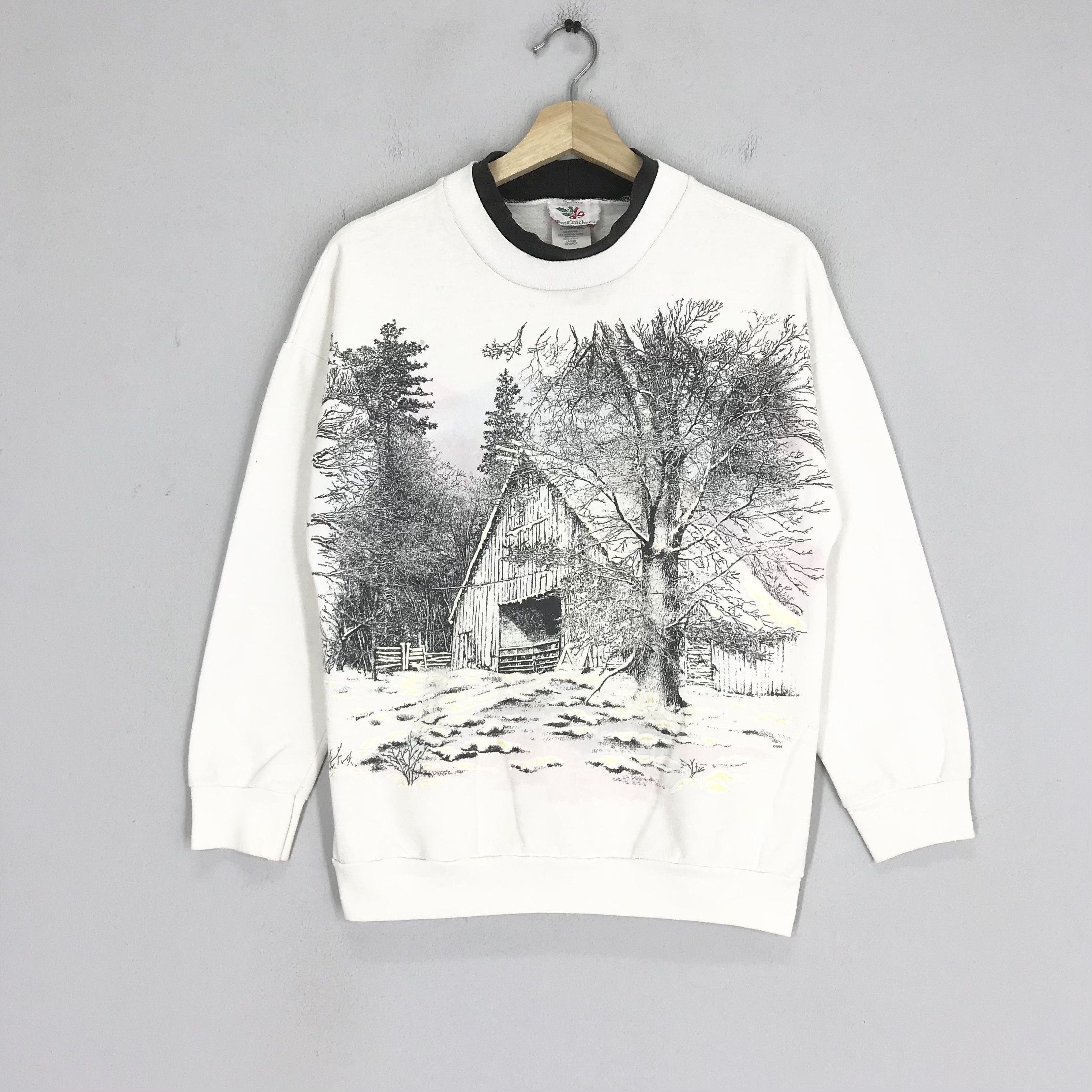 Japanese Brand Vintage 90’s Nuts Cracker Winter House Sweatshirt -89 Size US M / EU 48-50 / 2 - 1 Thumbnail